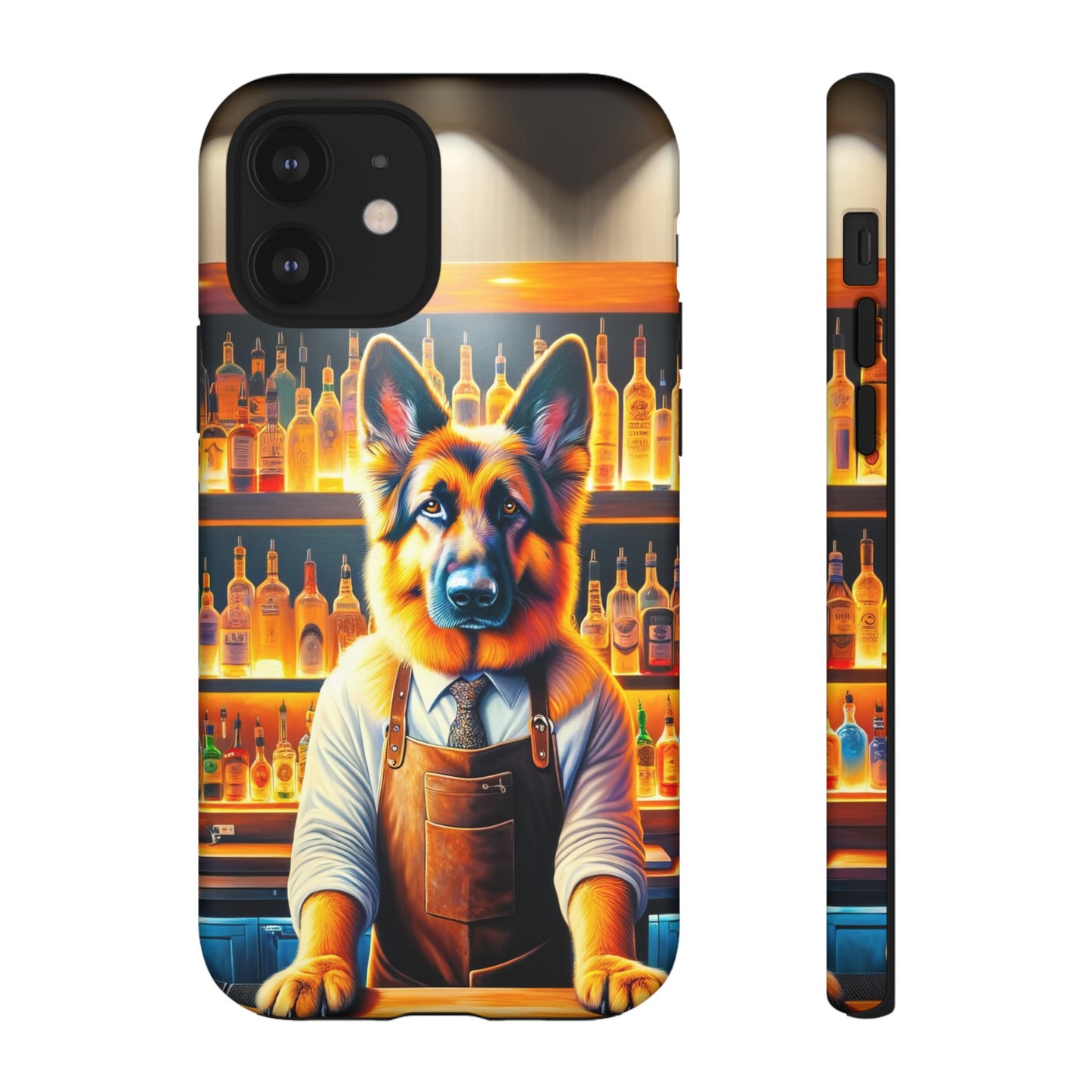 German Shepherd Tending a Bar Phone Case