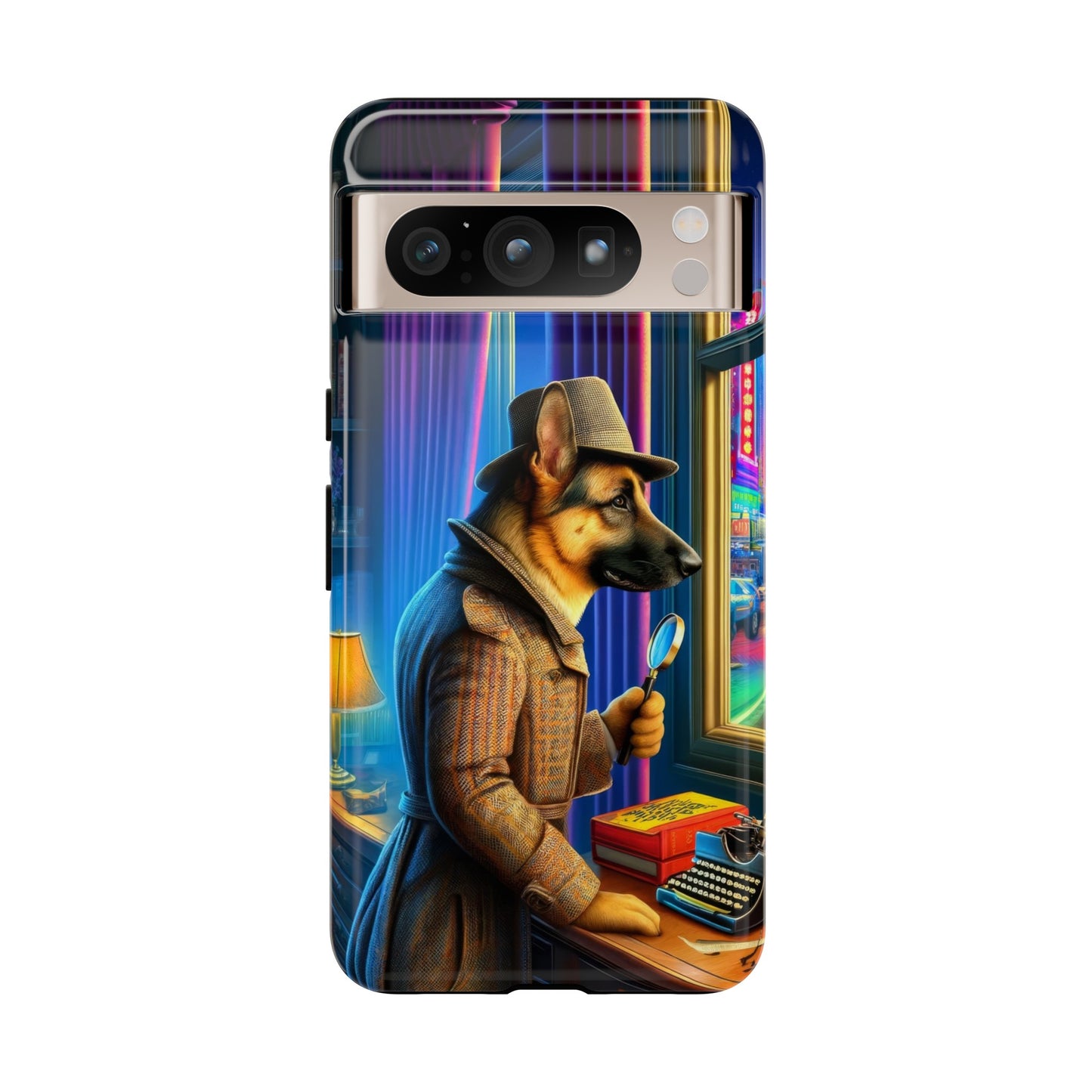 German Shepherd Detective Phone Case