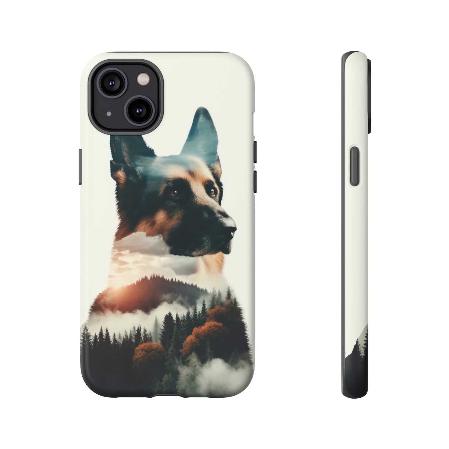 Romanticism and double exposure German Shepherd Phone Case