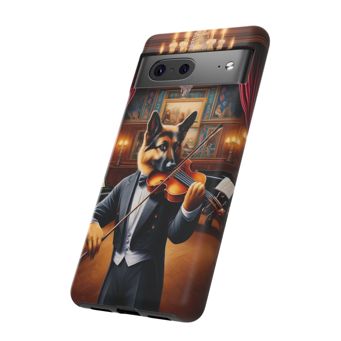 German Shepherd Playing the Violin Phone Case