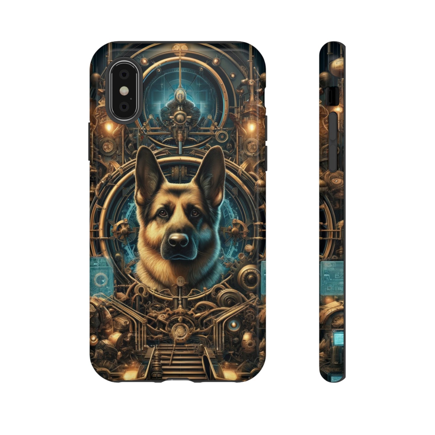 Steampunk Fantasy V2 German Shepherd Phone Case