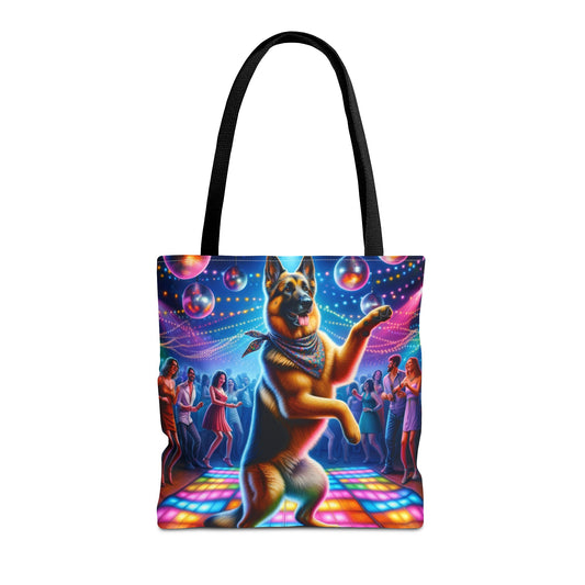 German Shepherd Dancing Tote Bag