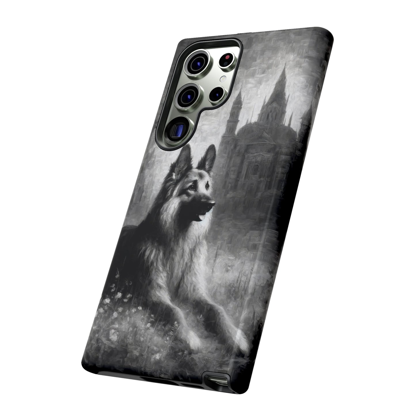 Neo-impressionism German Shepherd Phone Case