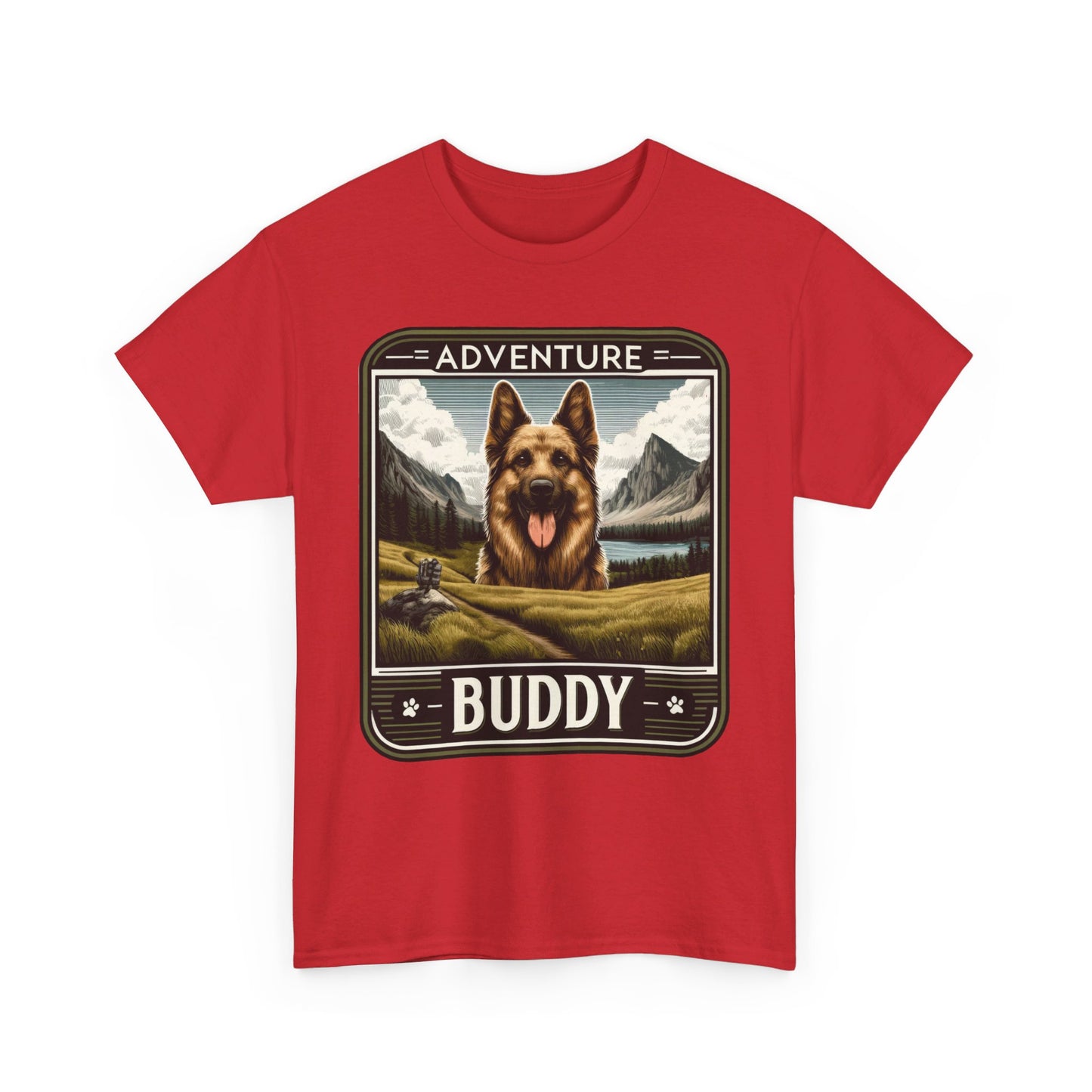 Adventure Buddy T-Shirt (13 colors) (German Shepherd)