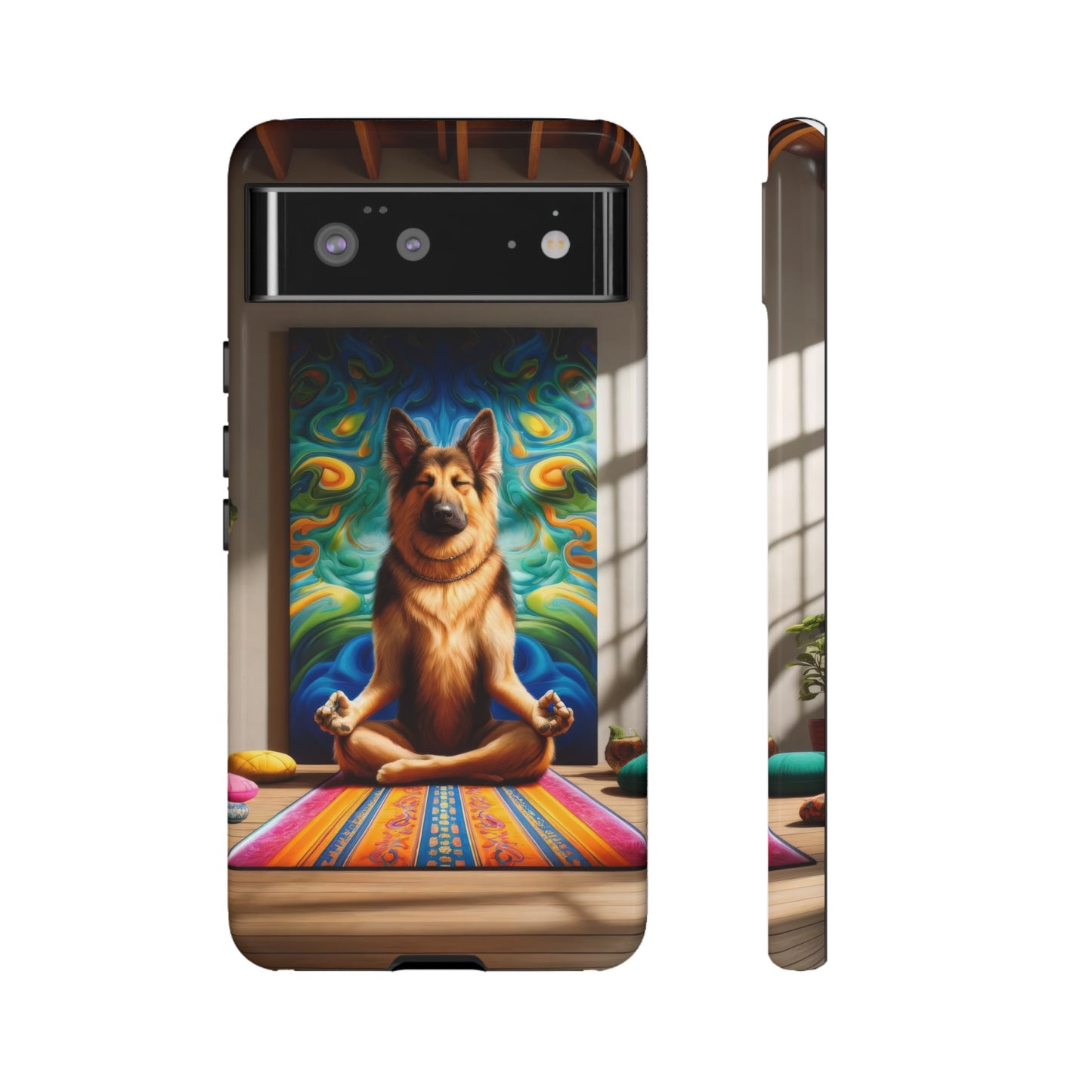 German Shepherd Meditating Phone Case