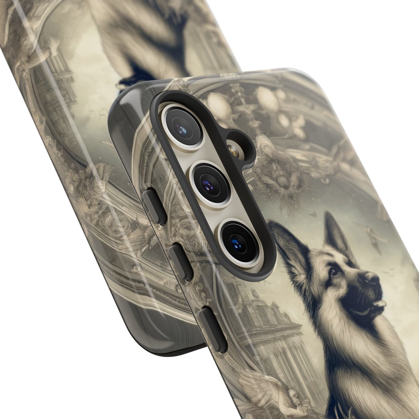 Dreamy fantasy and rococo German Shepherd Phone Case