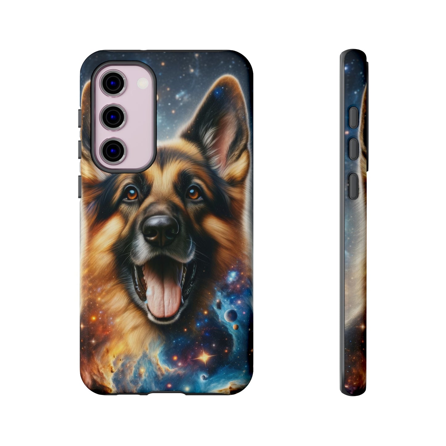 German Shepherd in Space Tough Phone Case