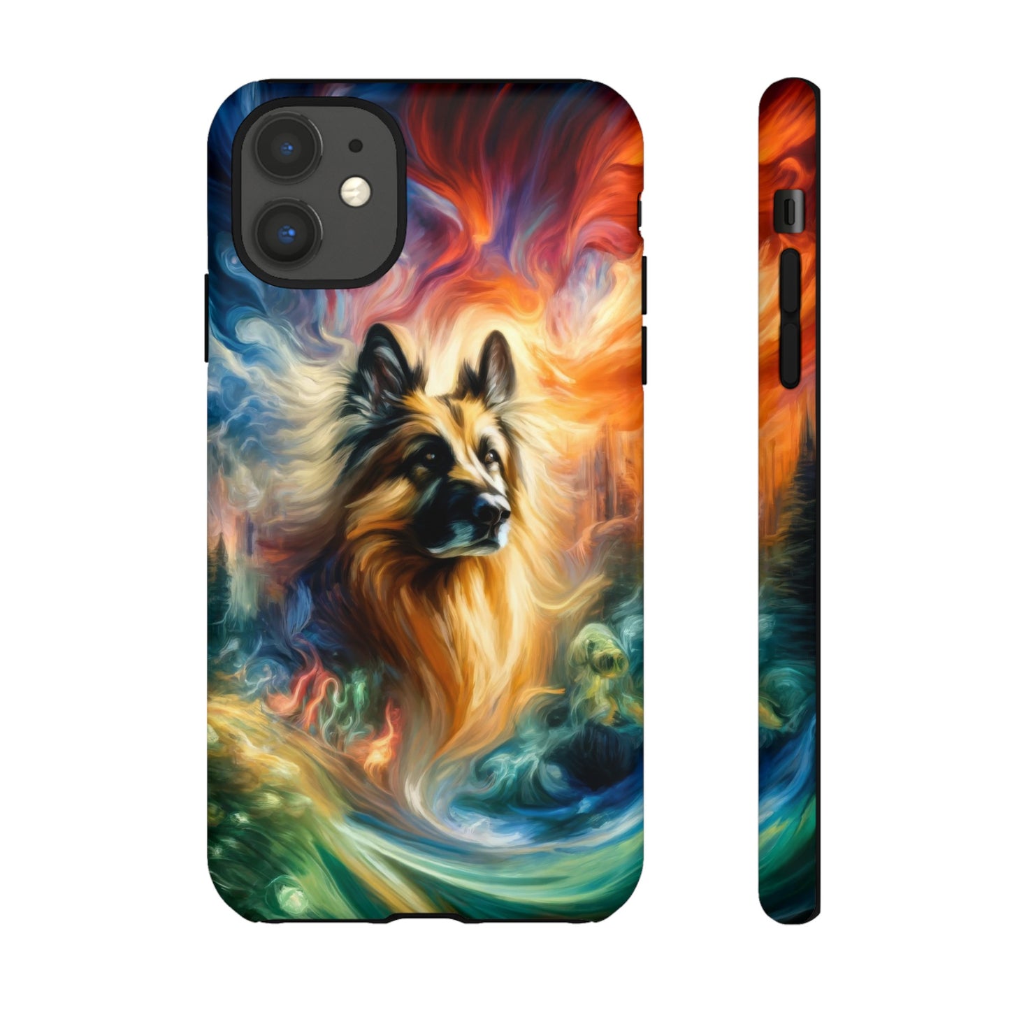 Expressionism and fantasy German Shepherd Phone Case