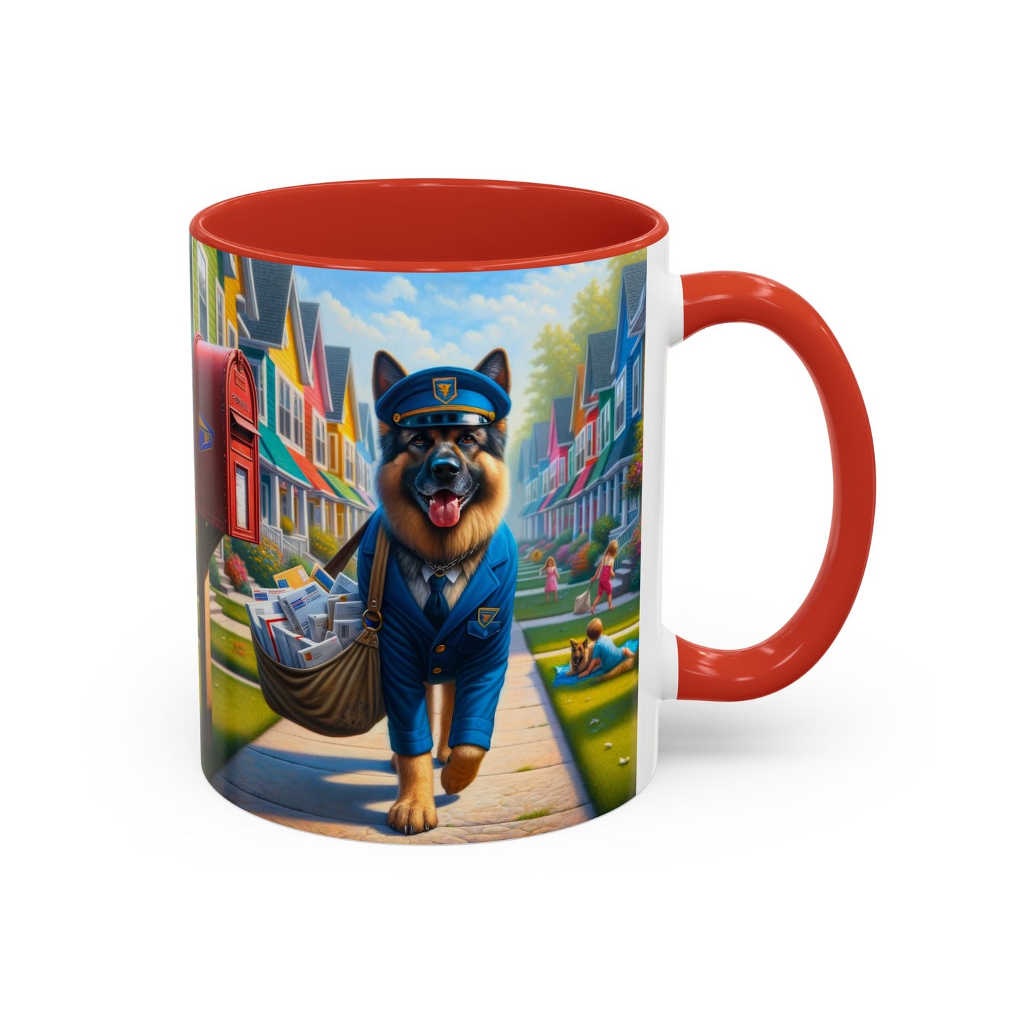 German Shepherd Delivering Mail Coffee Mug