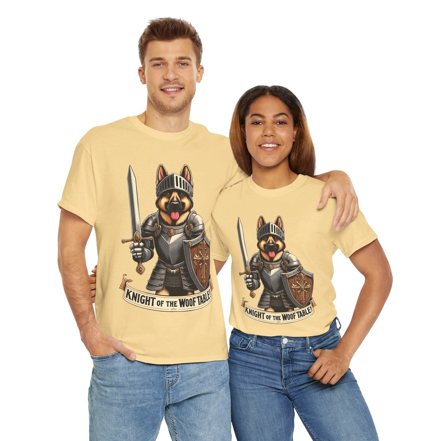 Knight of the Wolf Table T-Shirt (13 colors) (German Shepherd)