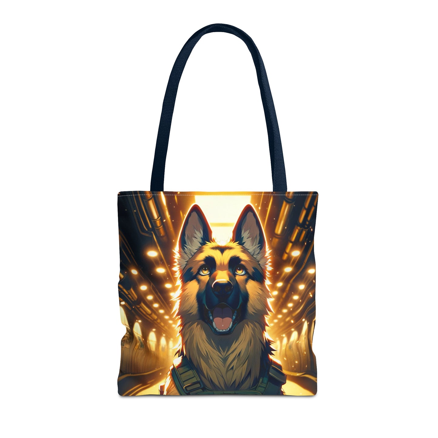 Anime German Shepherd Tote Bag