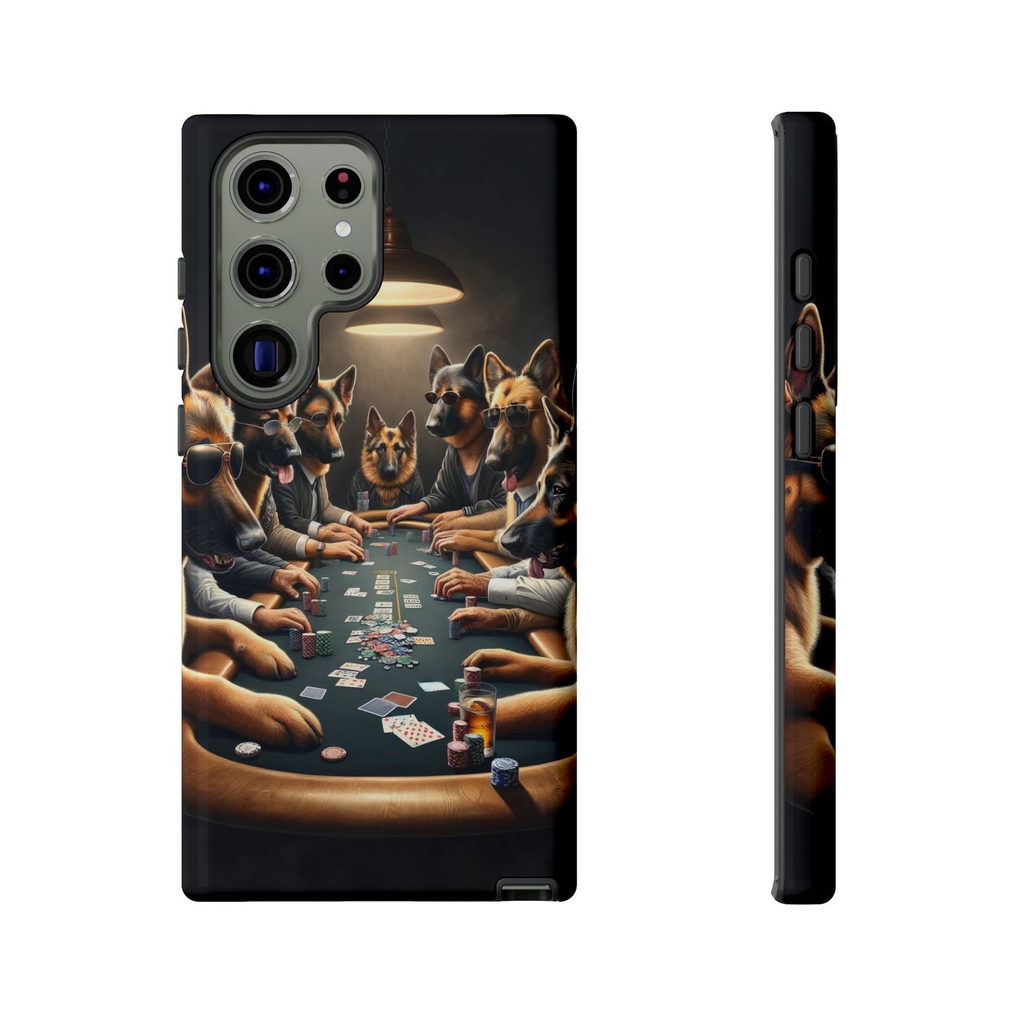 German Shepherds Playing Poker Tough Phone Case