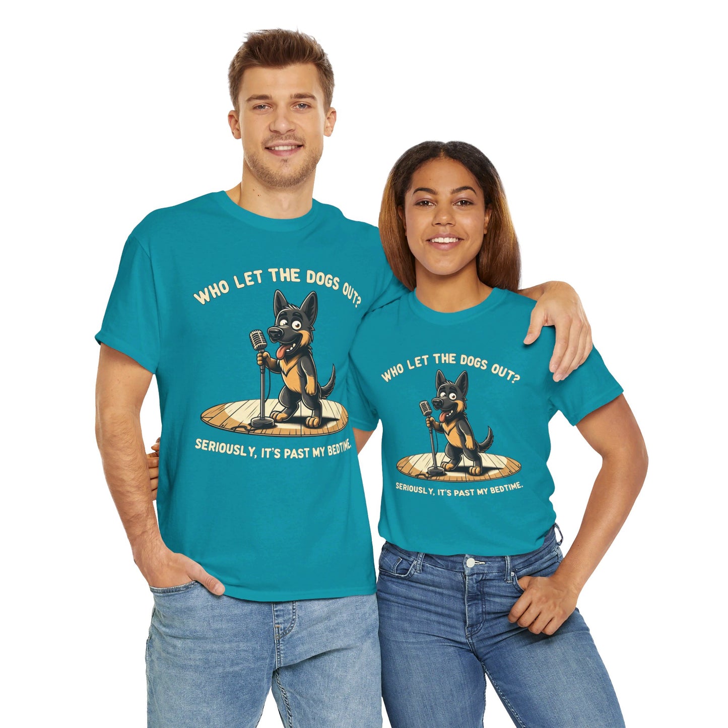 Who let the Dogs out? T-Shirt (13 colors) (German Shepherd)