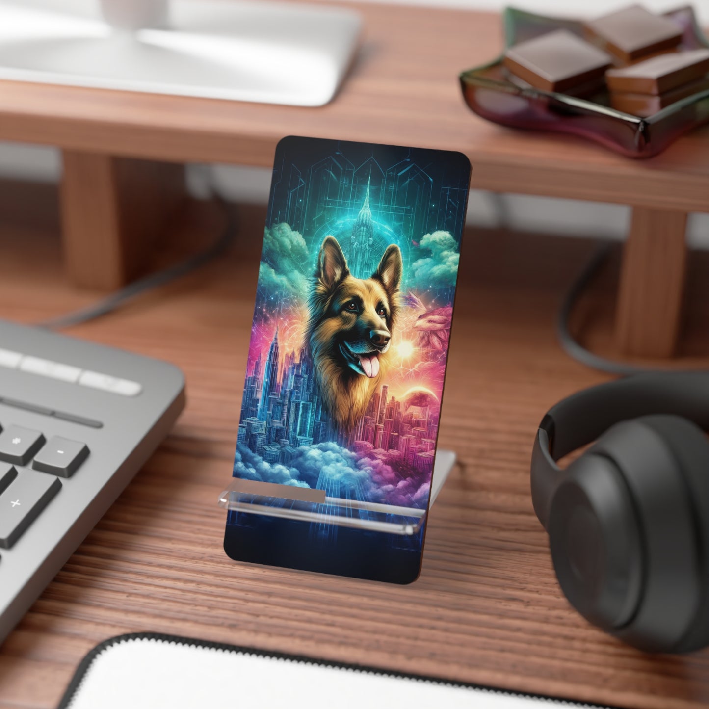 Dreamy fantasy German Shepherd Smartphone Stand