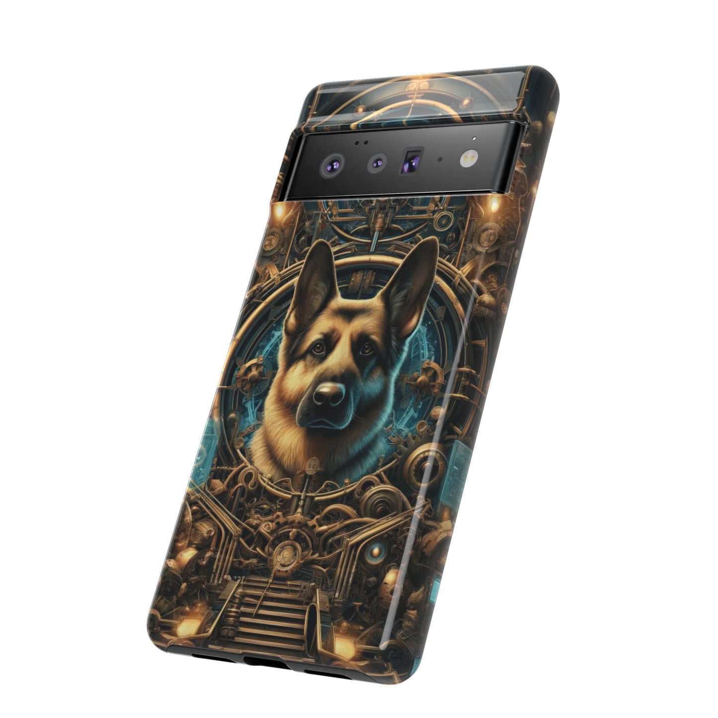 Steampunk Fantasy V2 German Shepherd Phone Case