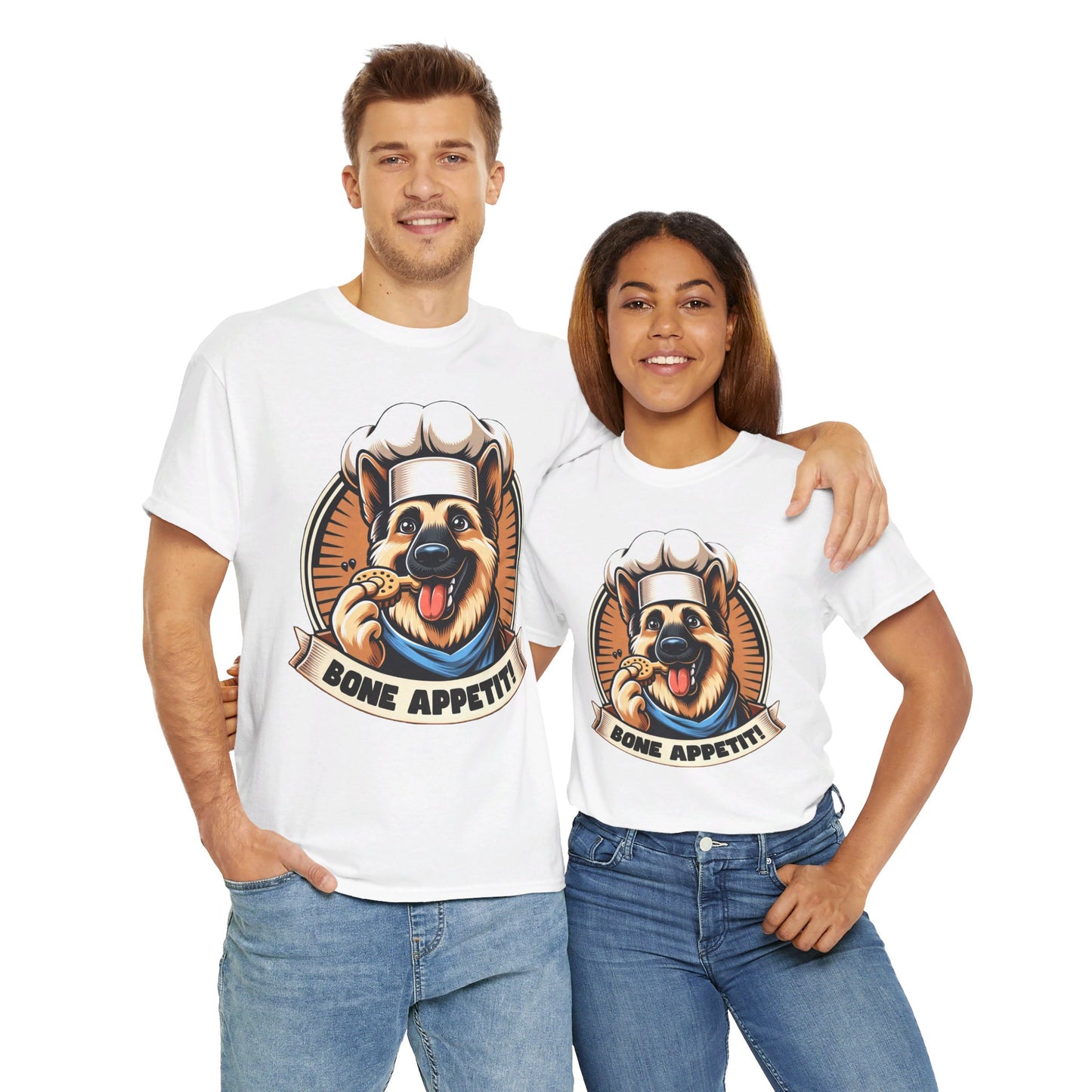 Bone Appetit T-Shirt (13 colors) (German Shepherd)