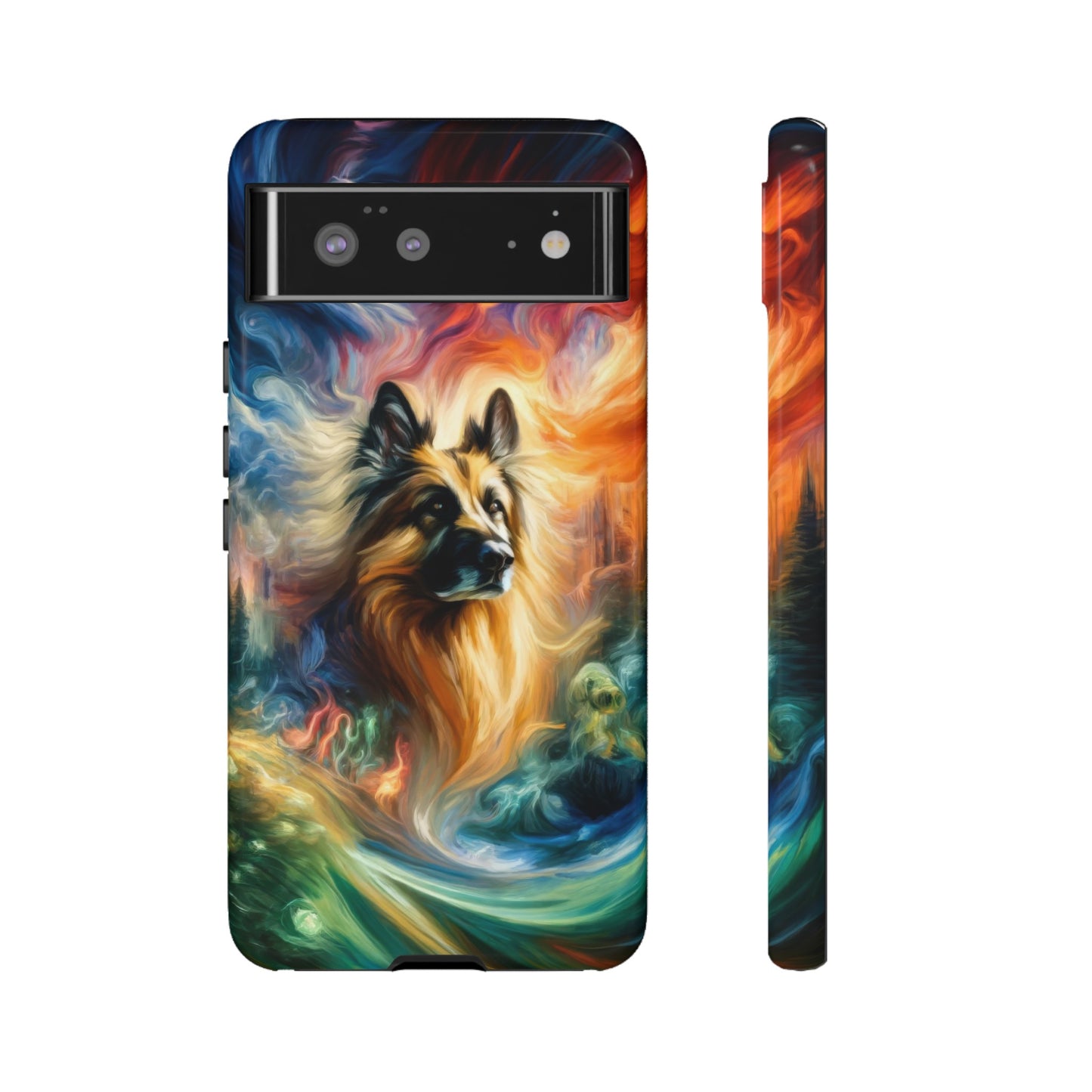 Expressionism and fantasy German Shepherd Phone Case