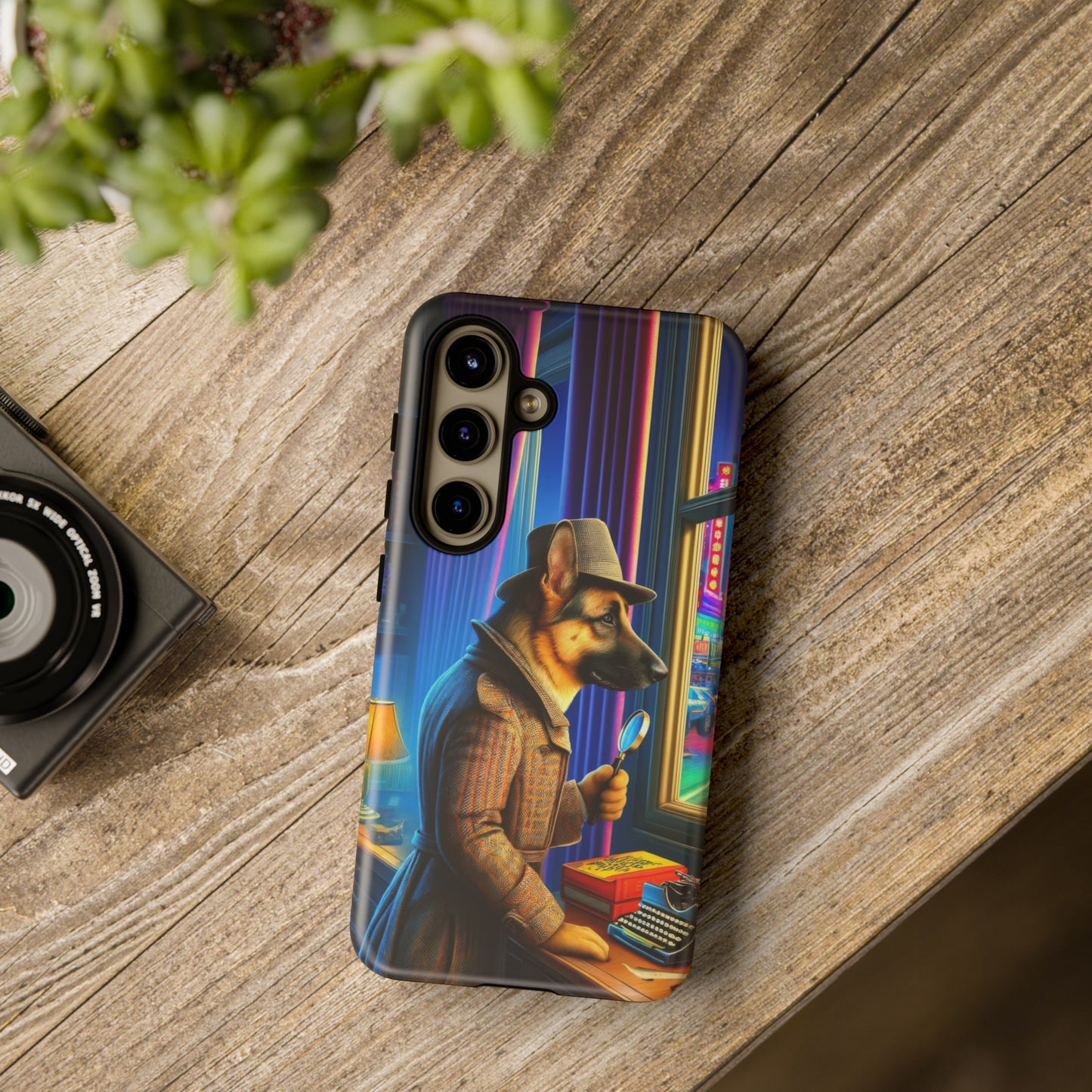 German Shepherd Detective Phone Case