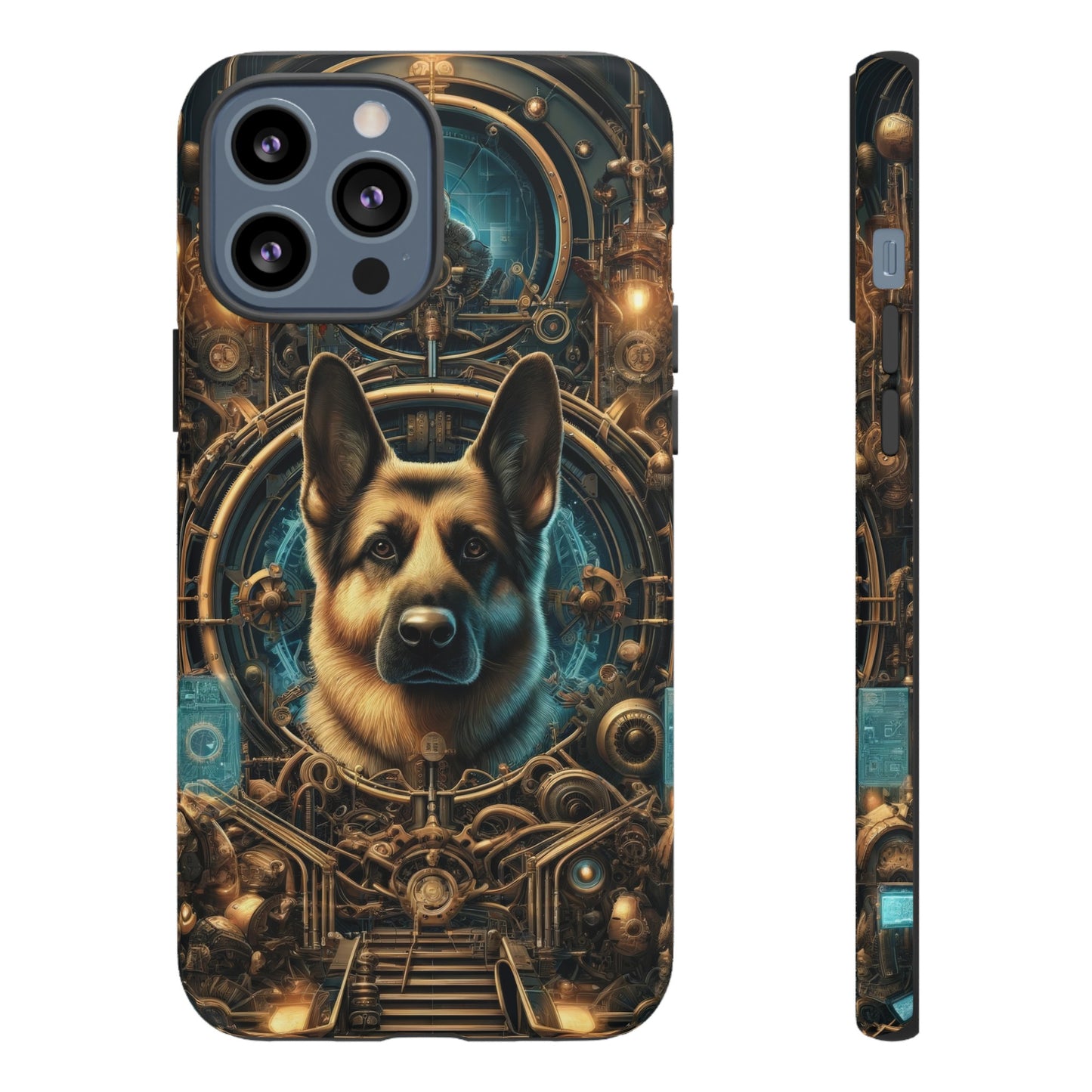 Steampunk Fantasy V2 German Shepherd Phone Case