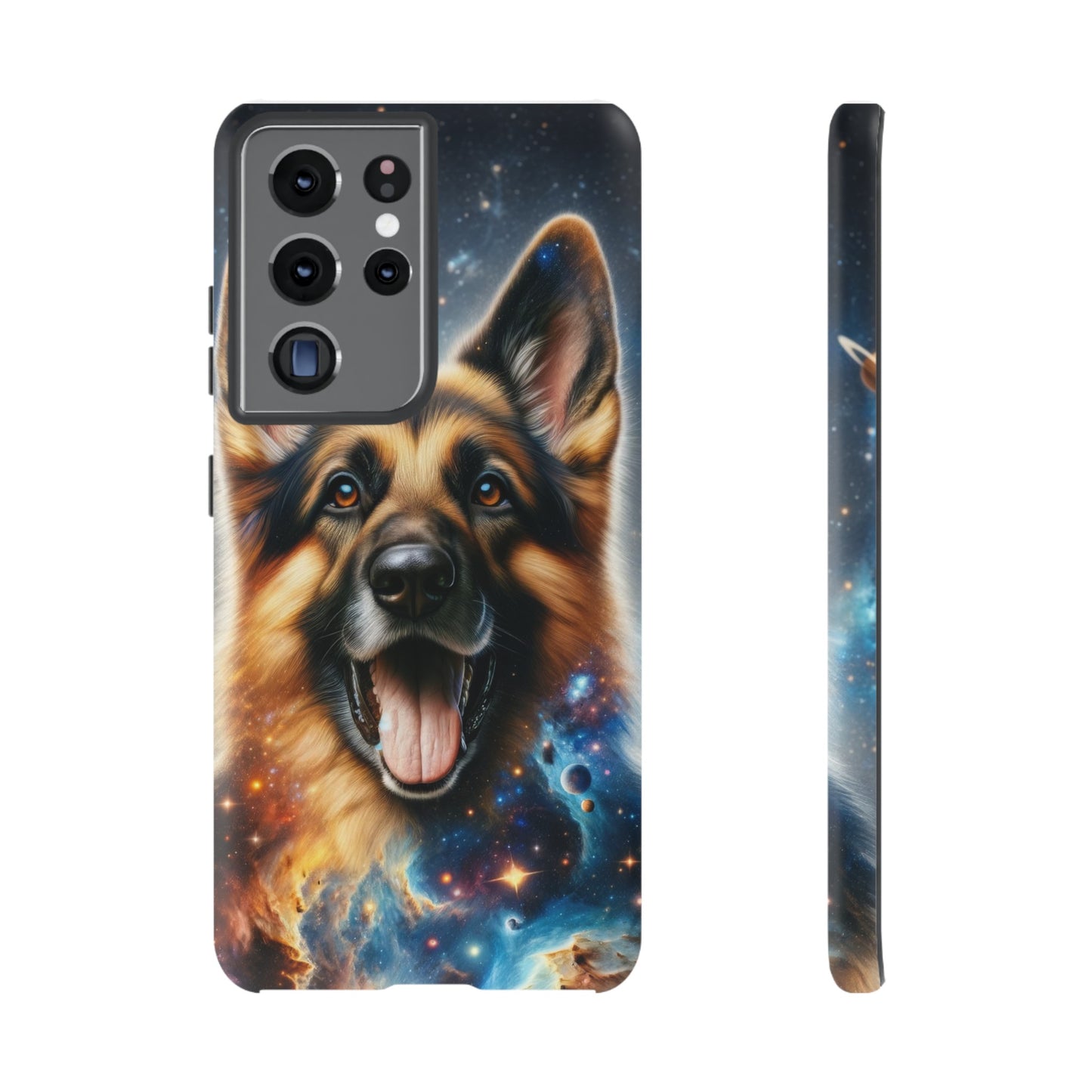 German Shepherd in Space Tough Phone Case