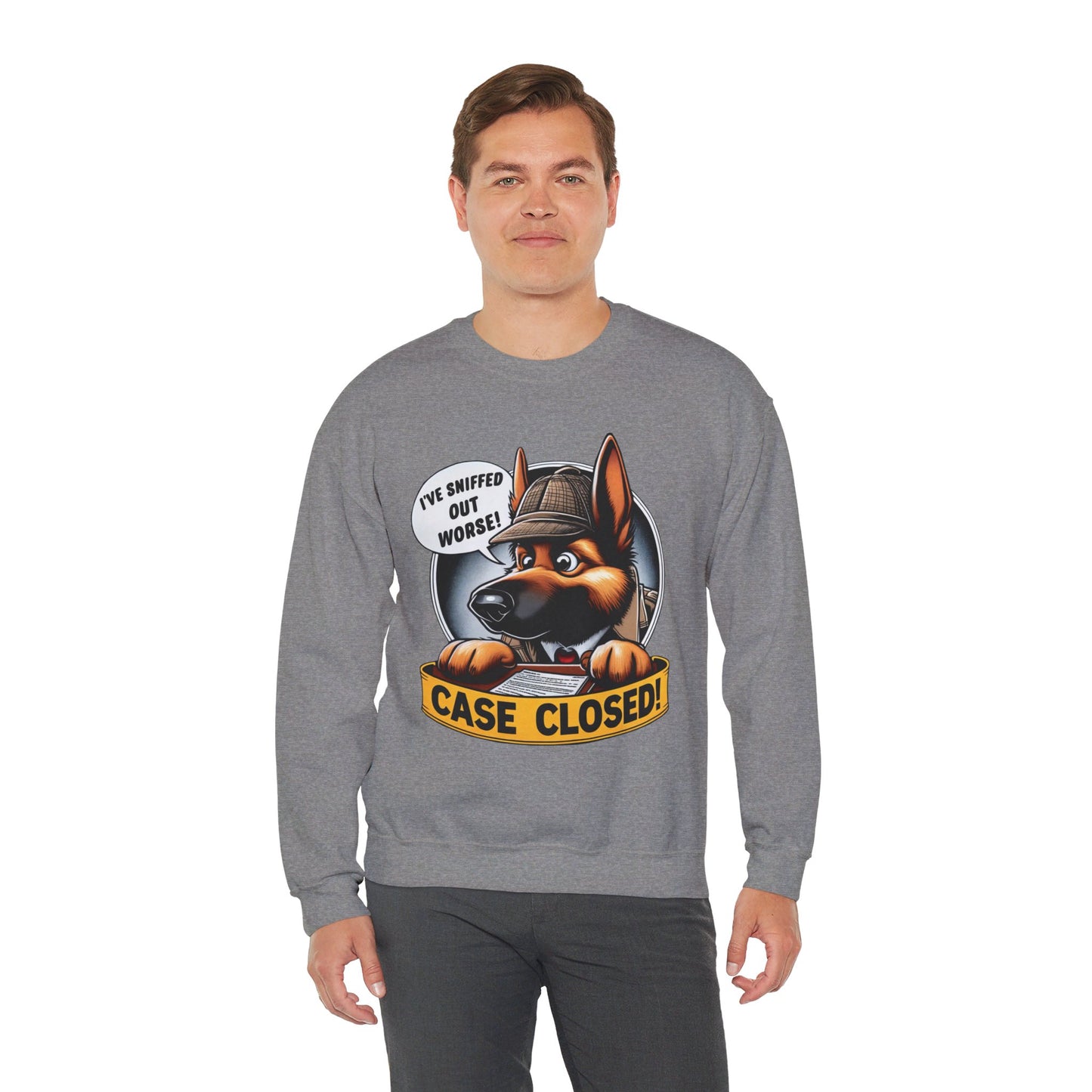 Case Closed Sweatshirt (10 colors) (German Shepherd)