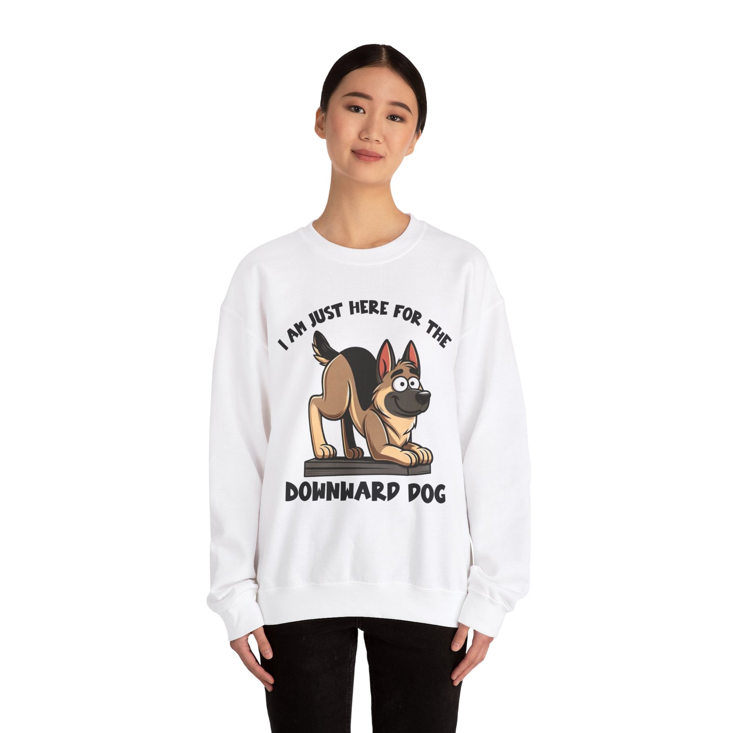 DownWard Dog Sweatshirt (10 colors) (German Shepherd)