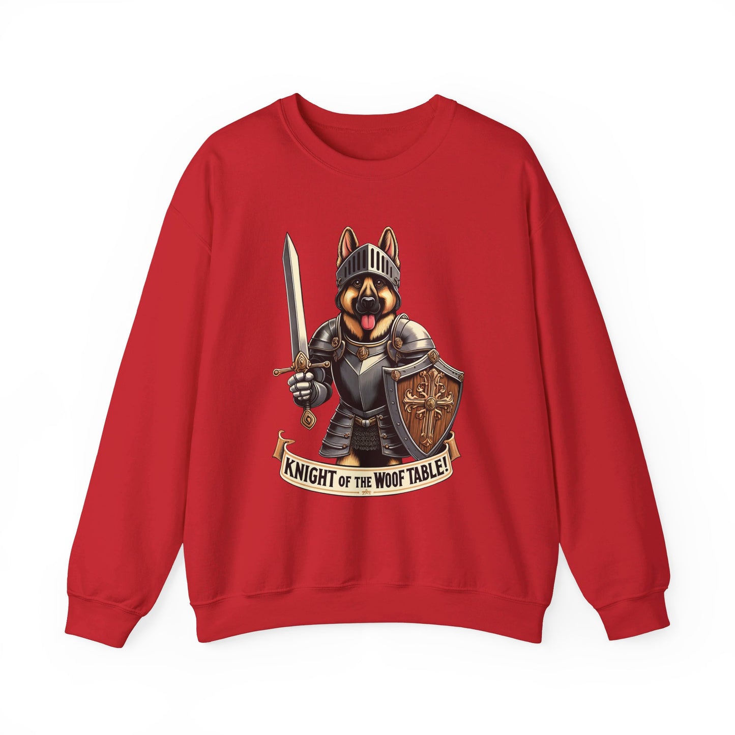 Knight of the Wolf Table Sweatshirt (10 colors) (German Shepherd)