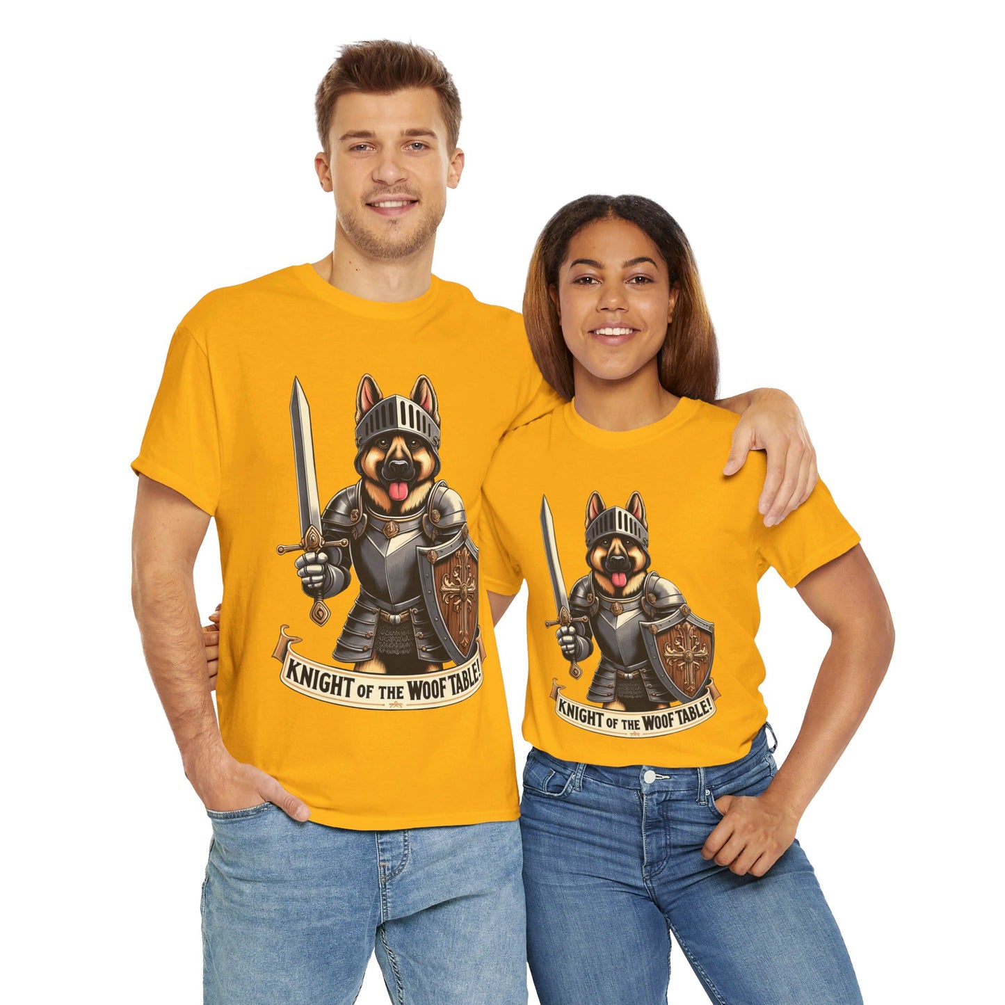 Knight of the Wolf Table T-Shirt (13 colors) (German Shepherd)