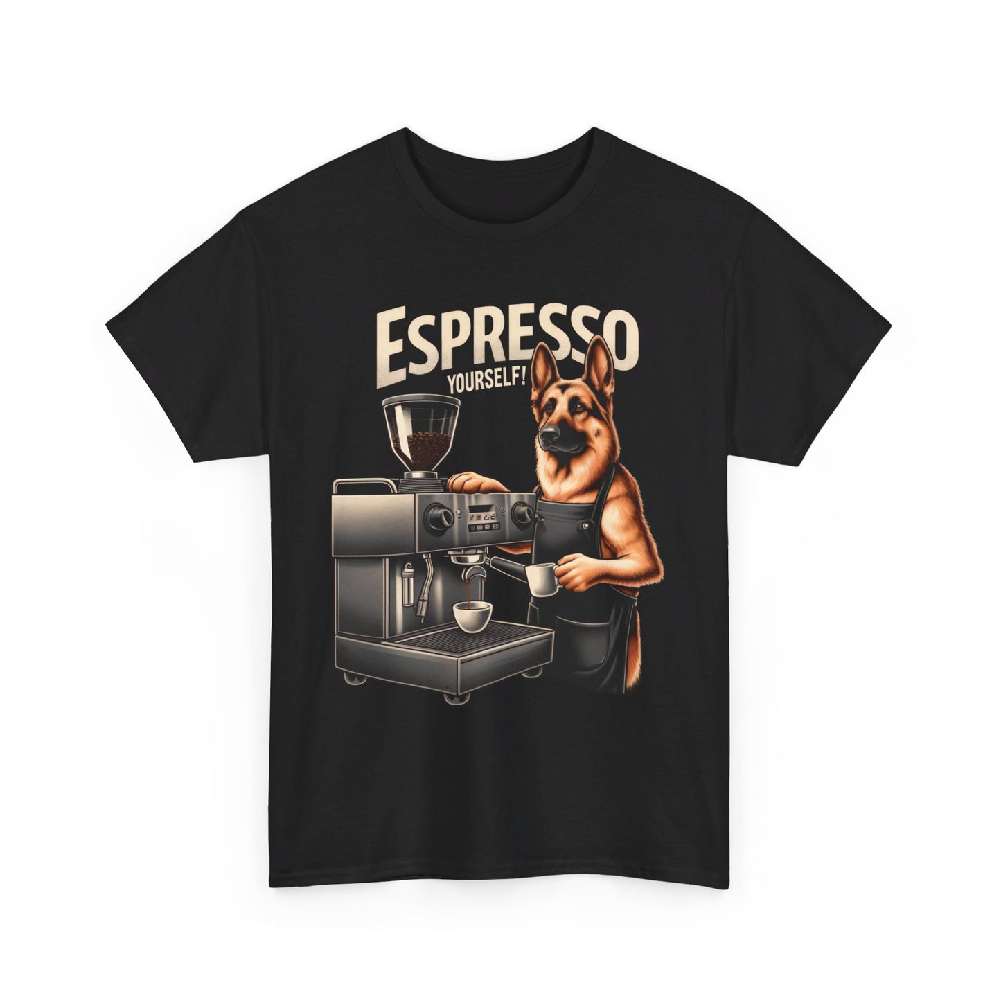 Espresso Yourself T-Shirt (13 colors) (German Shepherd)