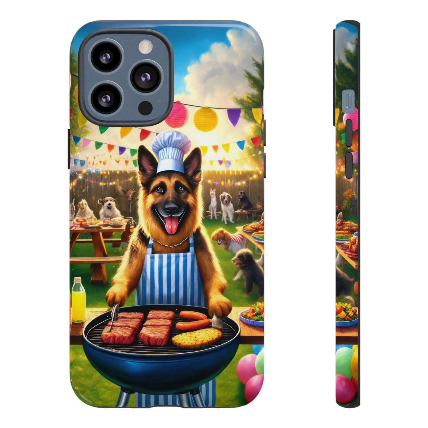 German Shepherd Barbecue Party Phone Case