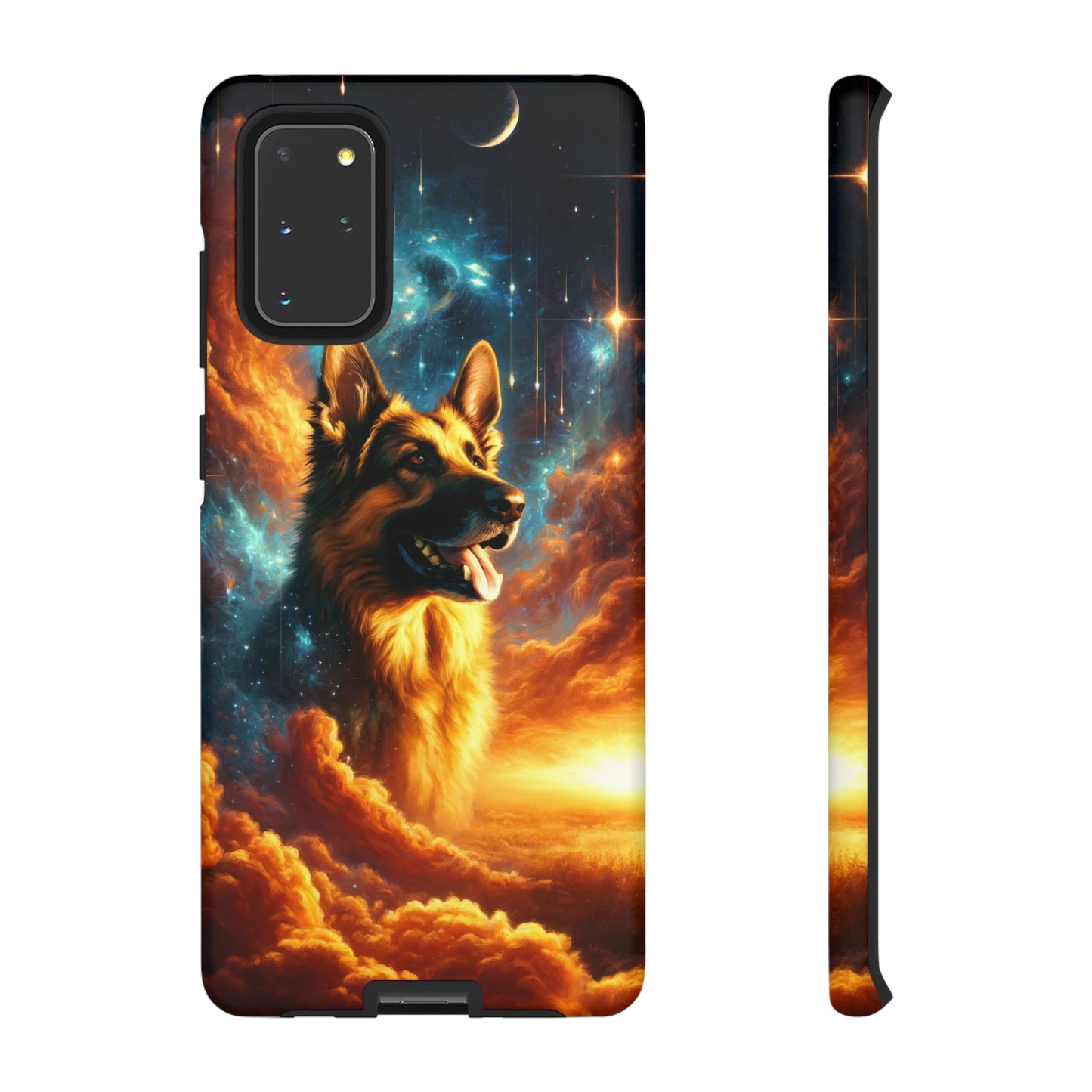 Sci-fi and stars-themed German Shepherd Phone Case