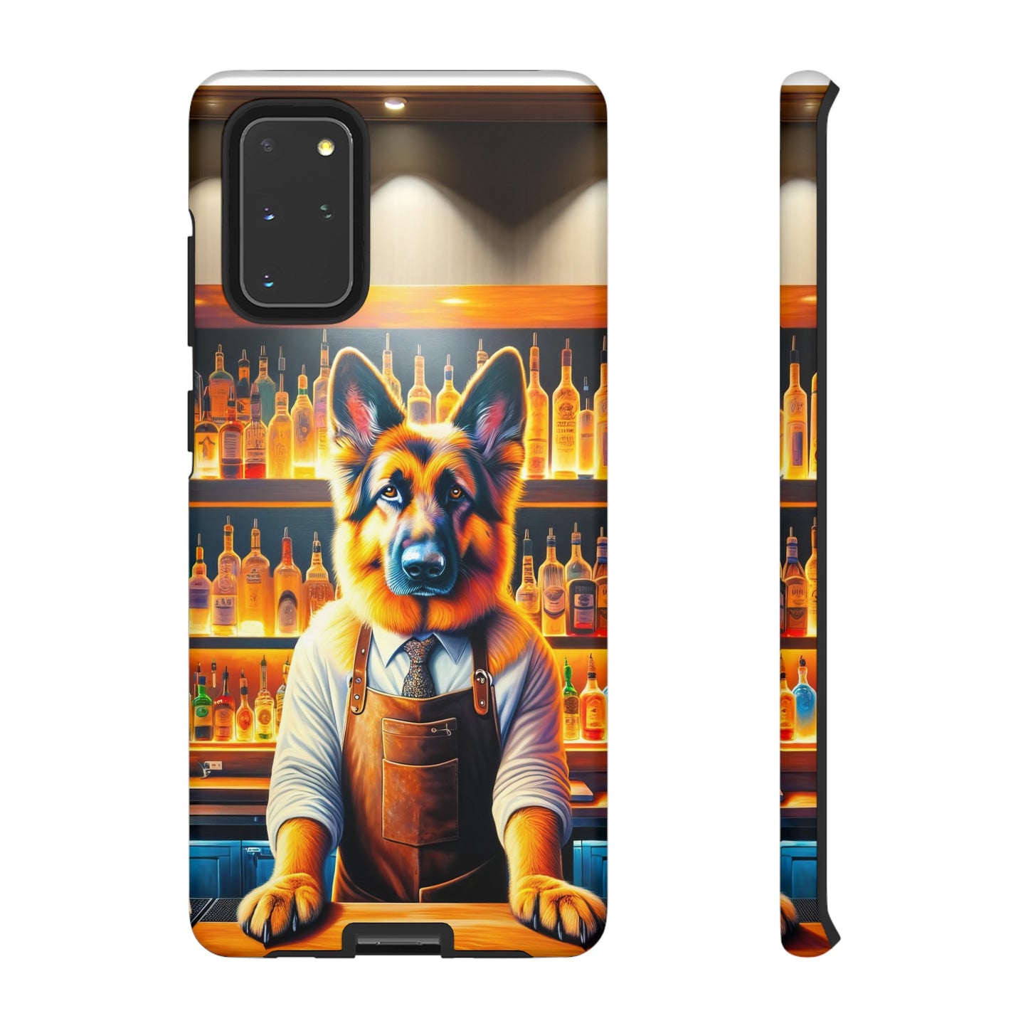 German Shepherd Tending a Bar Phone Case