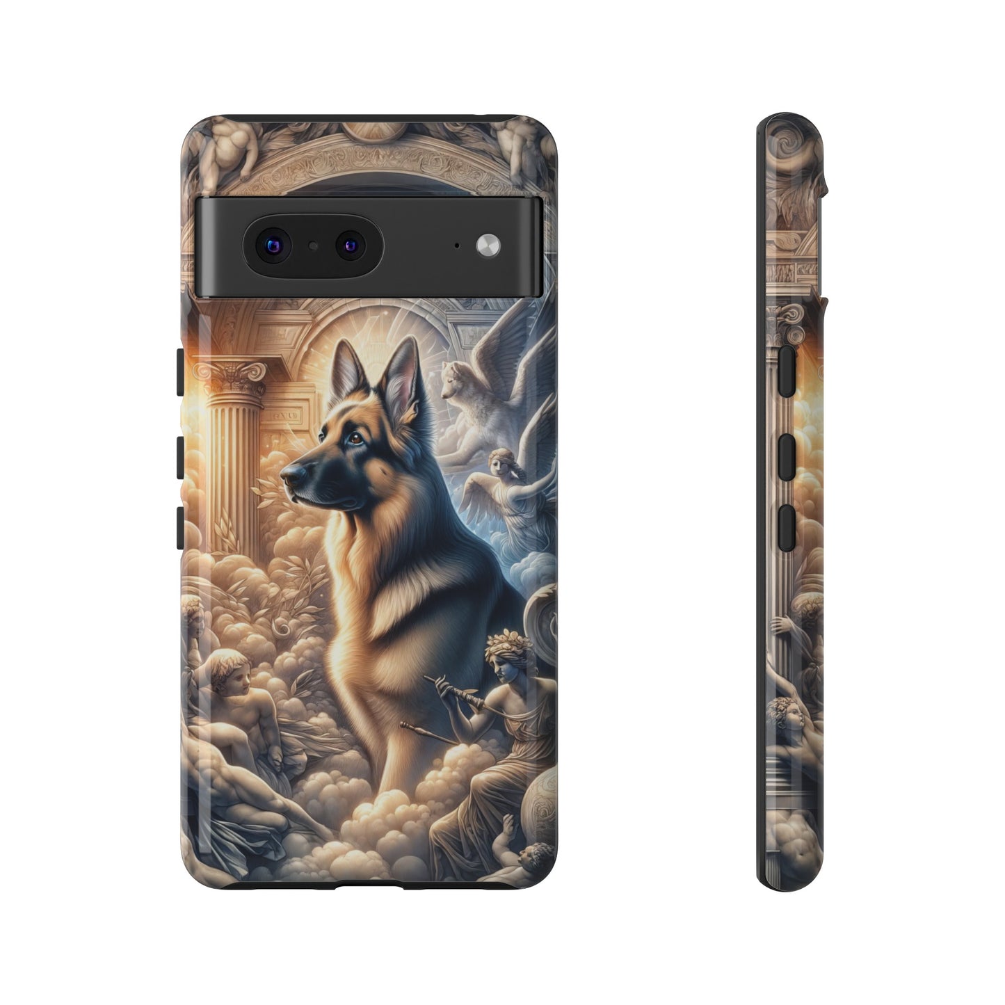 Neo-classicism and dreamy fantasy German Shepherd Phone Case