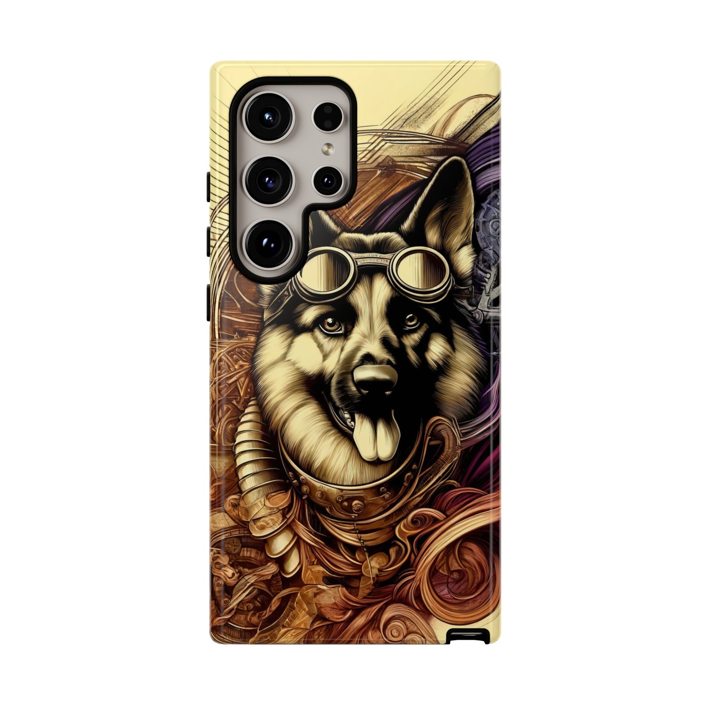 Steampunk German Shepherd Phone Case