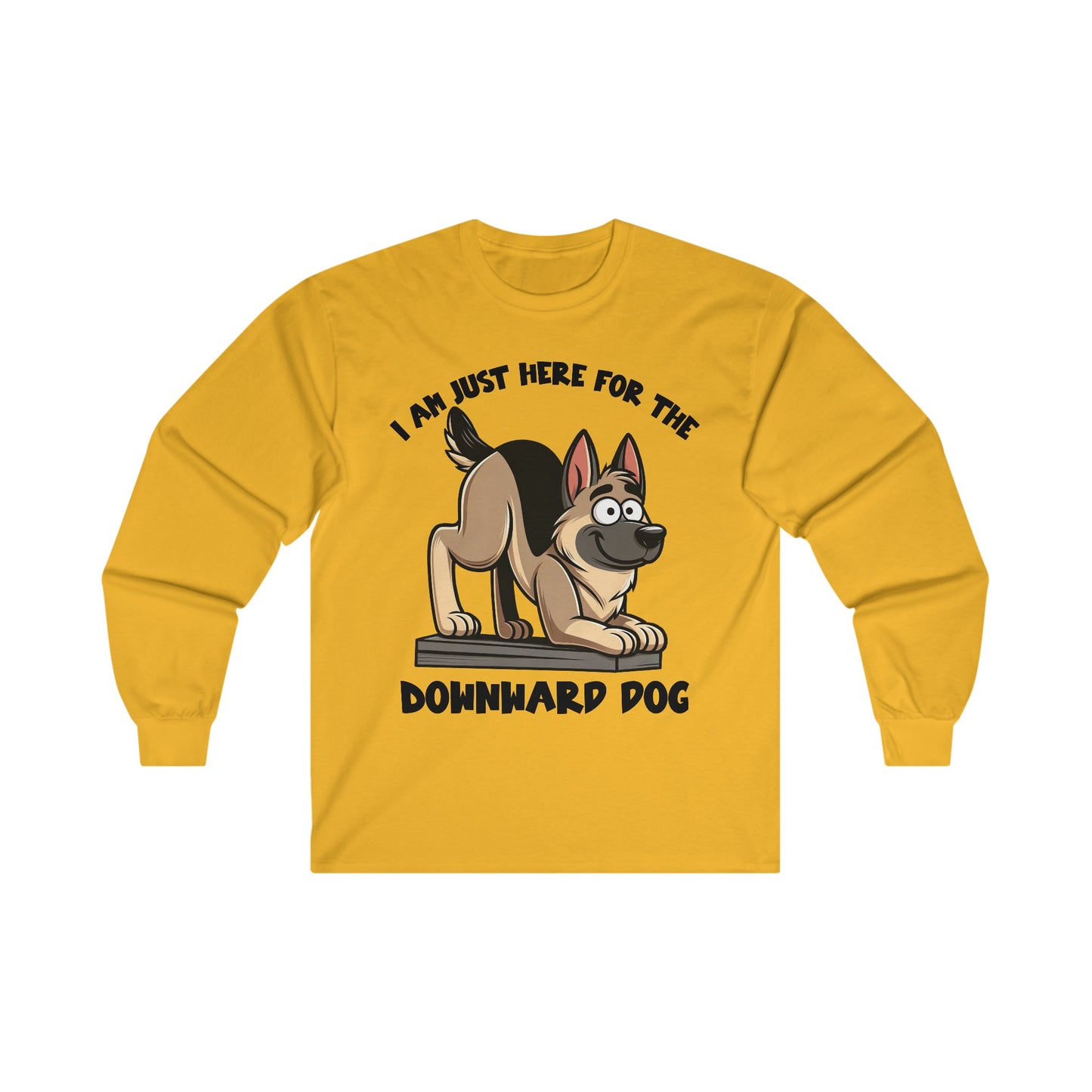 DownWard Dog Long Sleeve Shirt (20 colors) (German Shepherd)