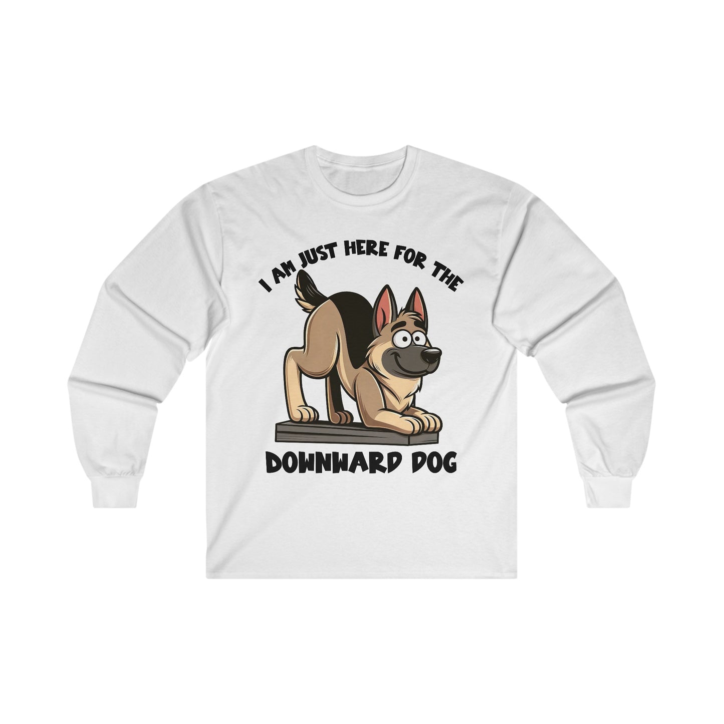 DownWard Dog Long Sleeve Shirt (20 colors) (German Shepherd)