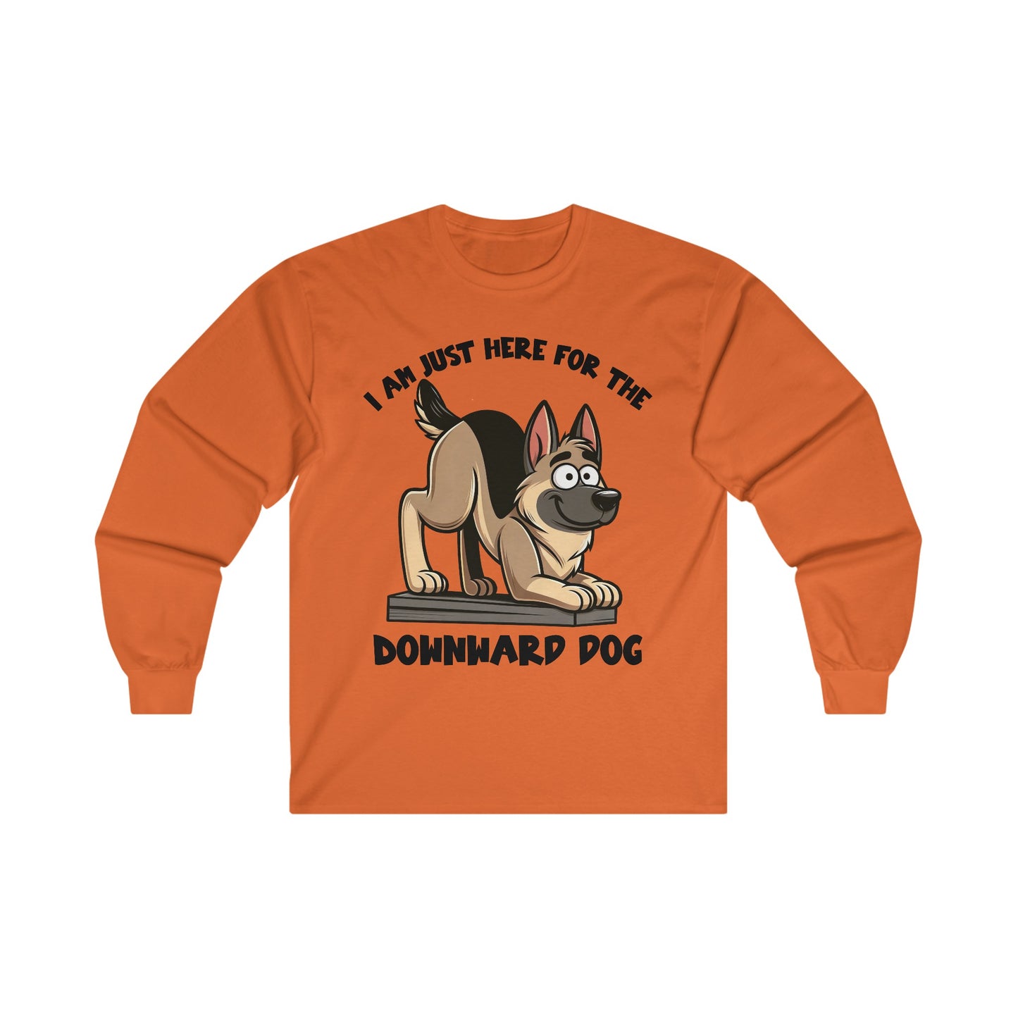 DownWard Dog Long Sleeve Shirt (20 colors) (German Shepherd)