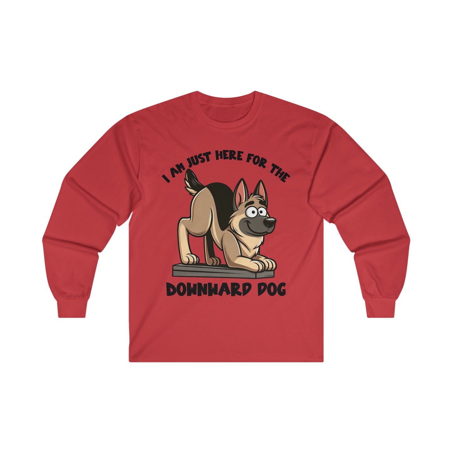 DownWard Dog Long Sleeve Shirt (20 colors) (German Shepherd)