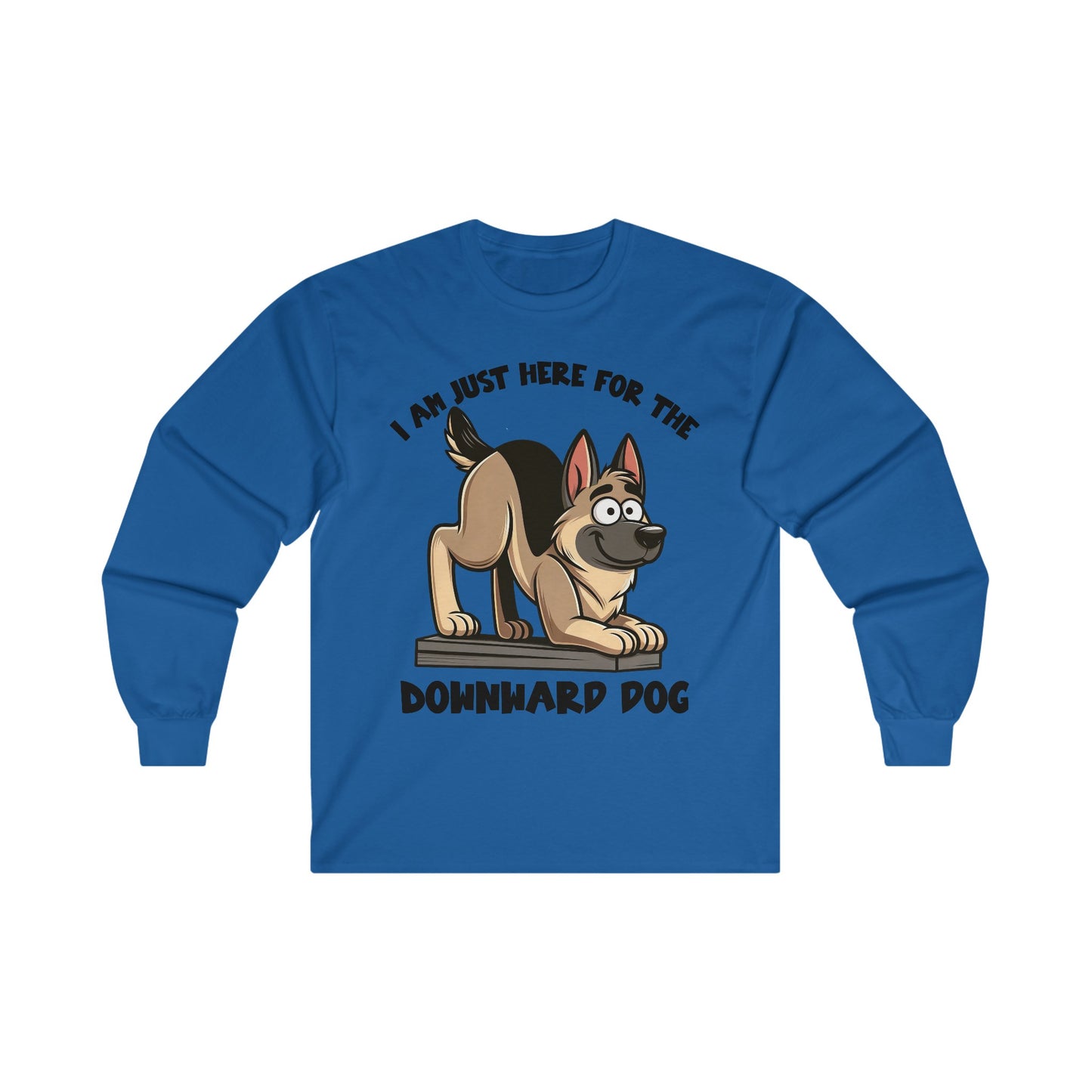 DownWard Dog Long Sleeve Shirt (20 colors) (German Shepherd)