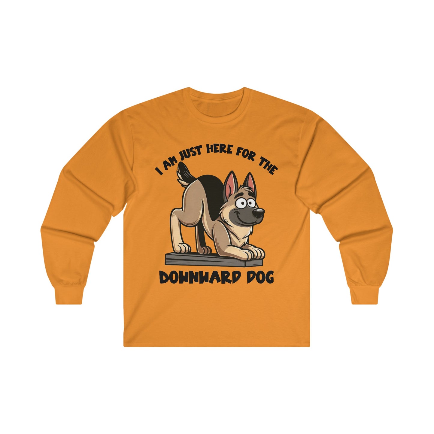 DownWard Dog Long Sleeve Shirt (20 colors) (German Shepherd)