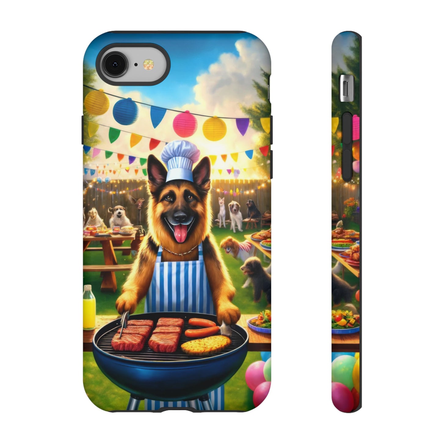 German Shepherd Barbecue Party Phone Case