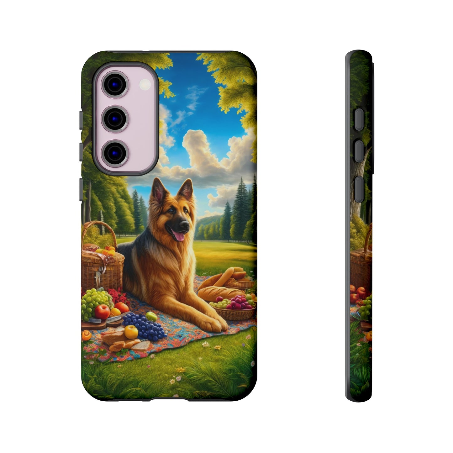 German Shepherd Giving a Speech Phone Case