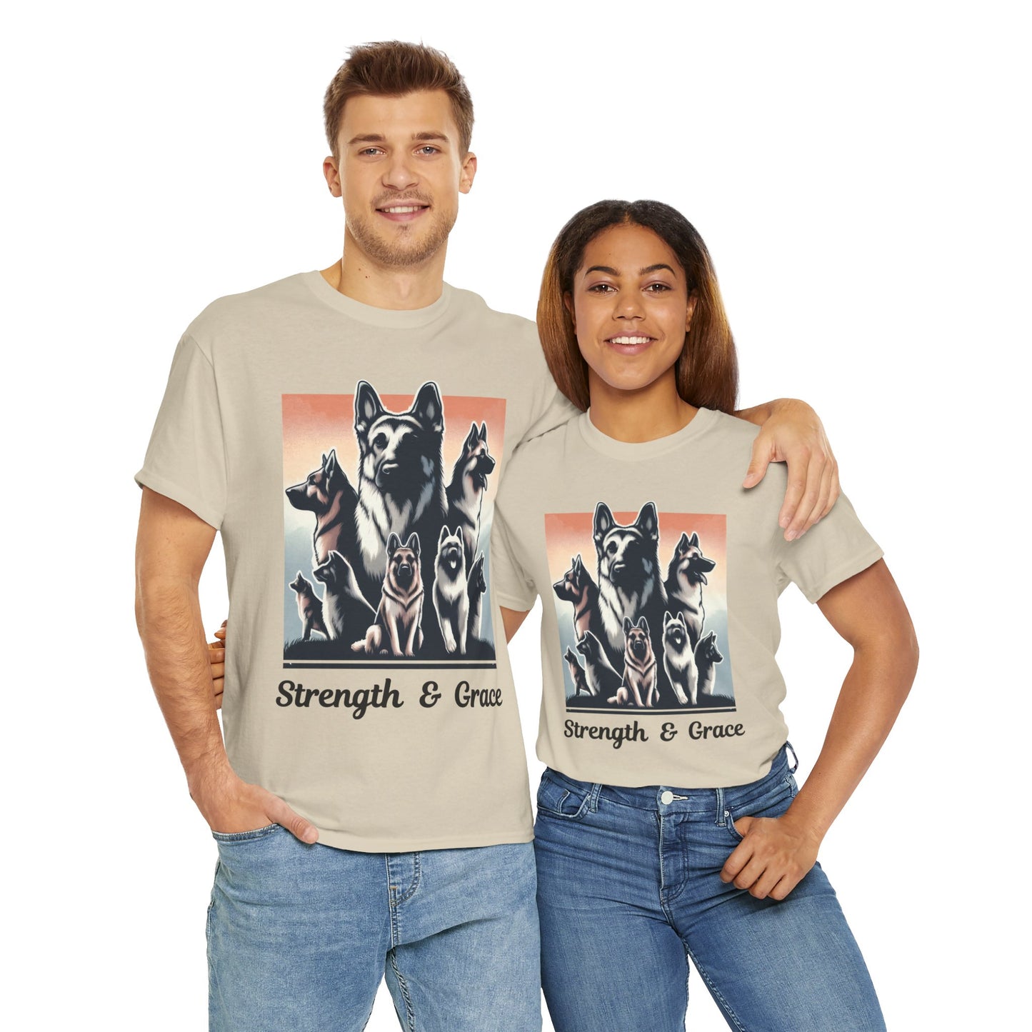 Strength And Grace T-Shirt (13 colors) (German Shepherd)