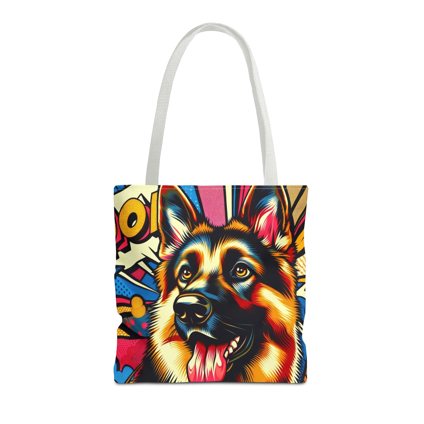 Anime style German Shepherd Tote Bag