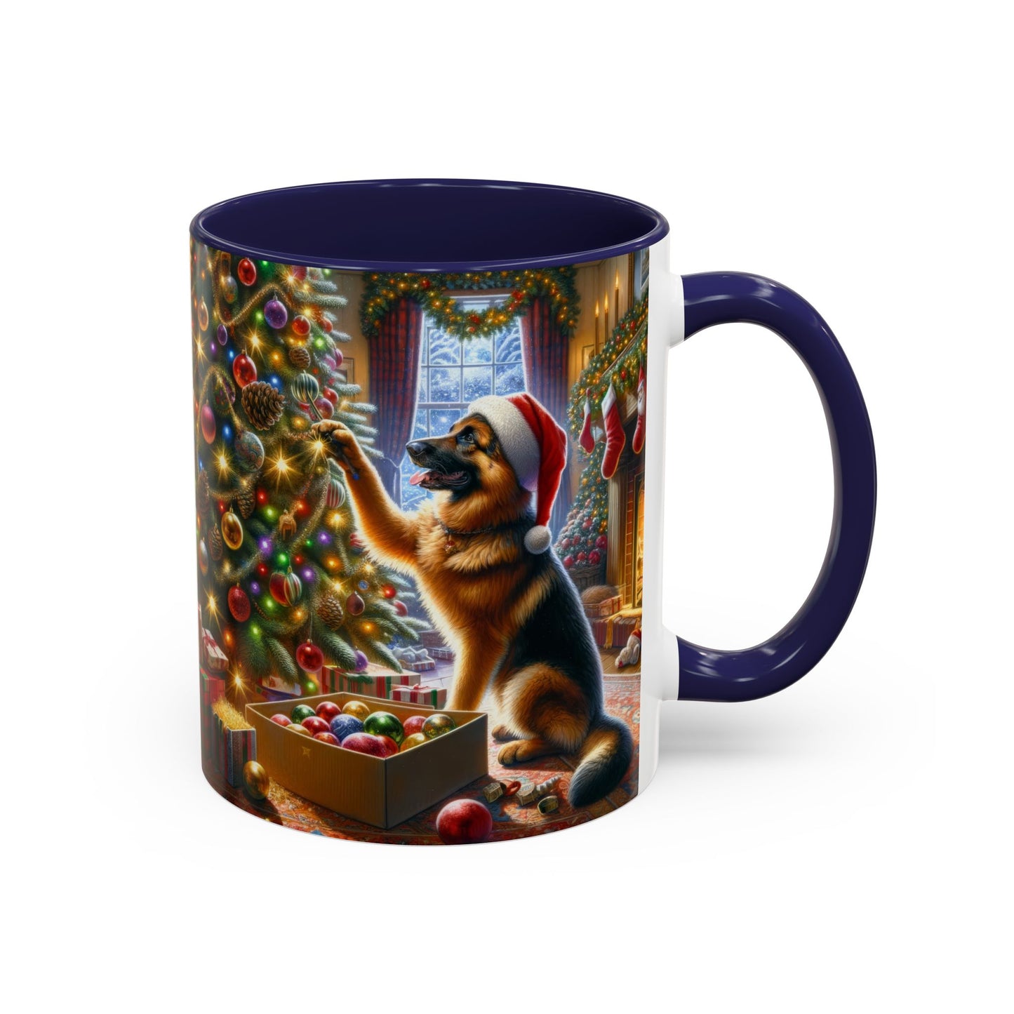 German Shepherd Christmas Tree Coffee Mug