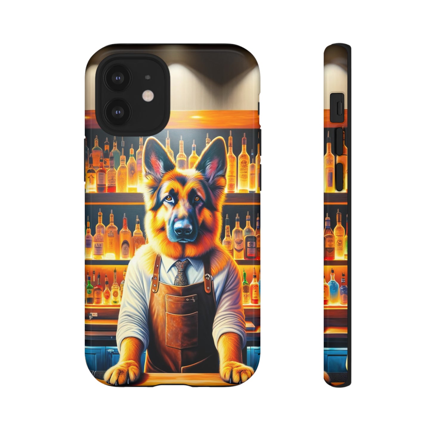 German Shepherd Tending a Bar Phone Case