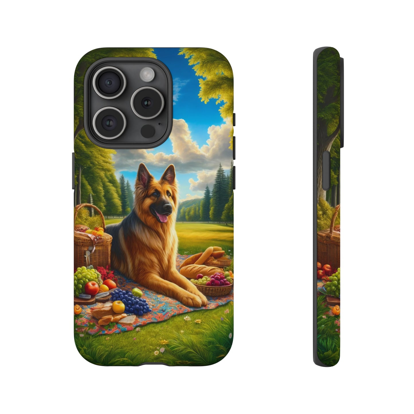 German Shepherd Giving a Speech Phone Case