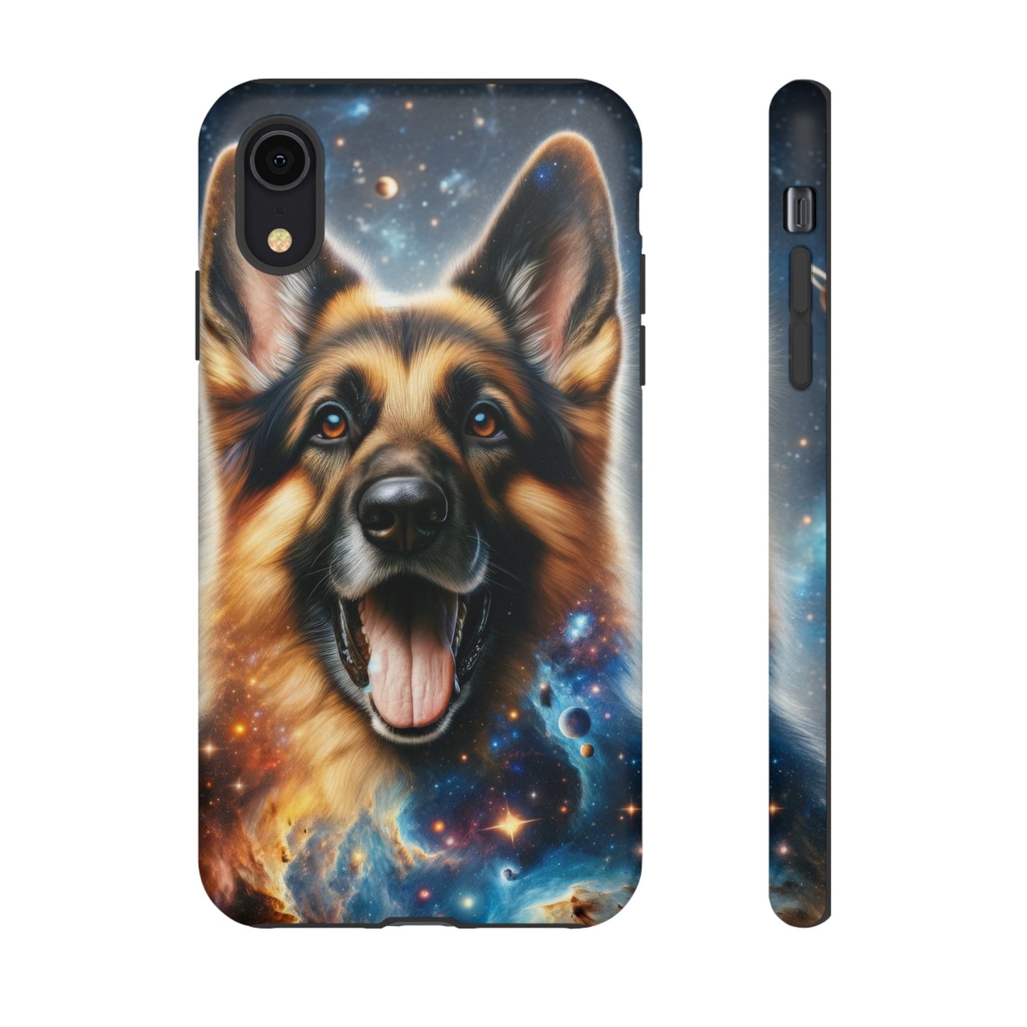 German Shepherd in Space Tough Phone Case