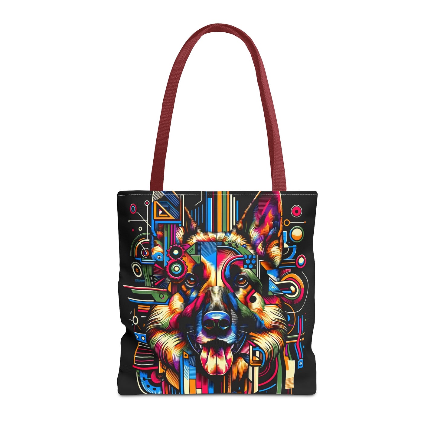 Constructivism and Dadaism German Shepherd Tote Bag