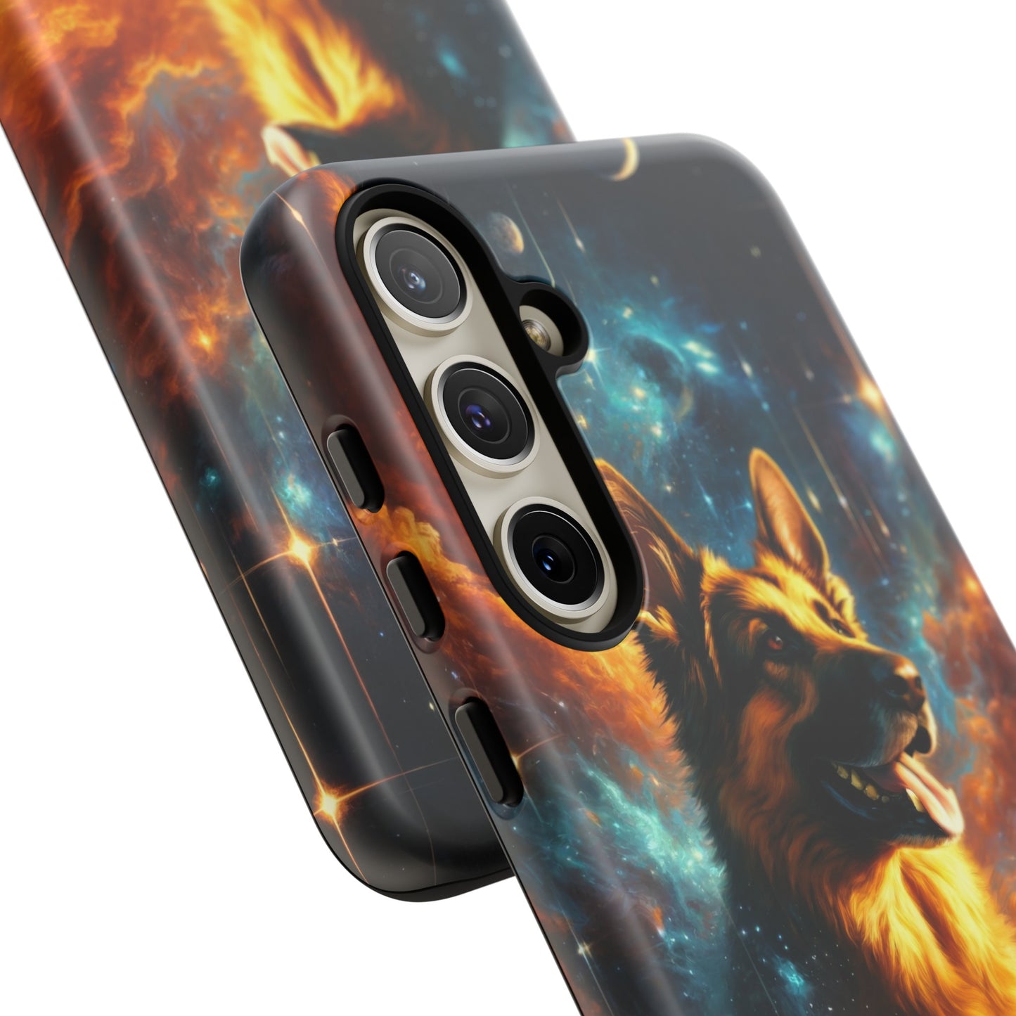 Sci-fi and stars-themed German Shepherd Phone Case